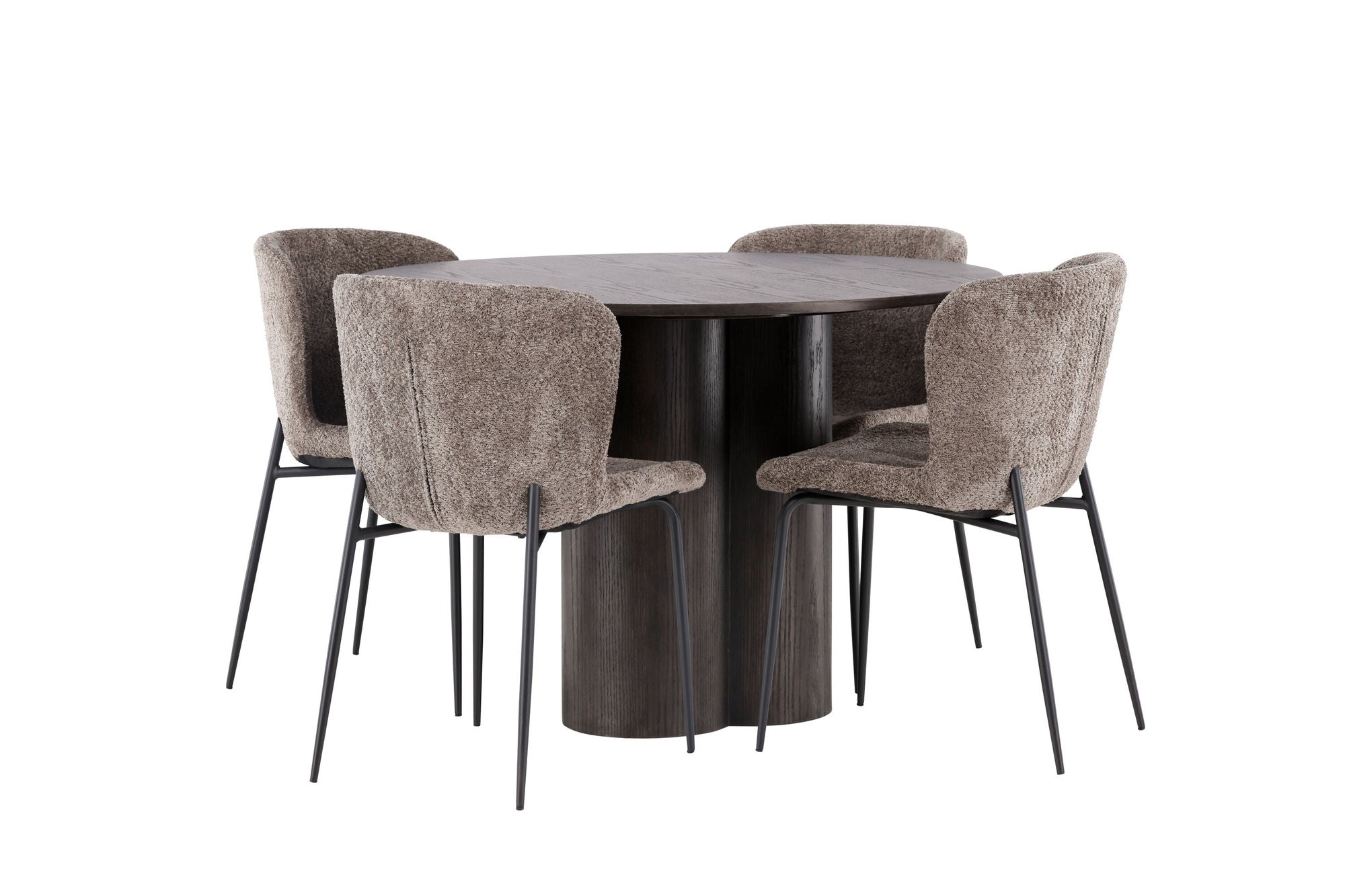 Venture Home OliviaDiningbord-Mocca/MoccaVeneer+ModestoDiningstol-Beige/BeigeBoucle_4