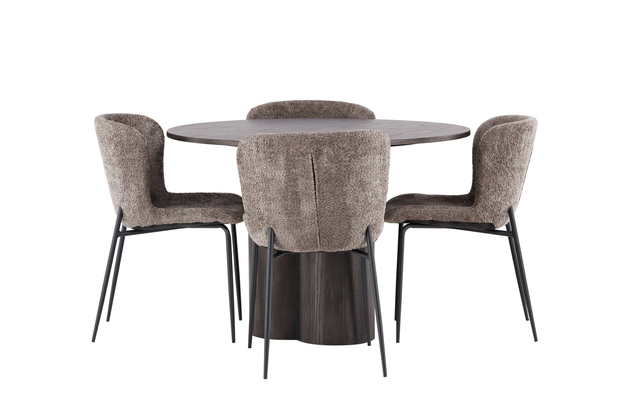 Venture Home OliviaDiningbord-Mocca/MoccaVeneer+ModestoDiningstol-Beige/BeigeBoucle_4