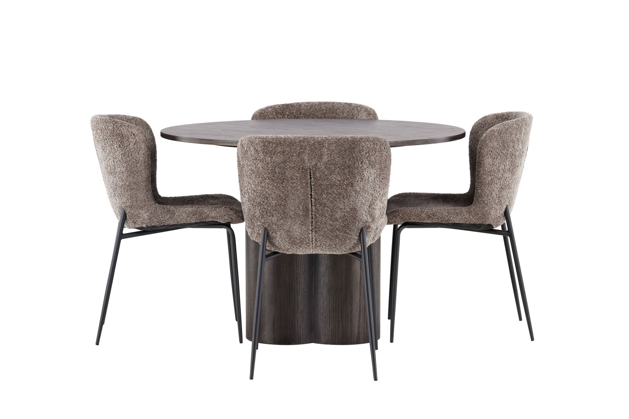 Venture Home OliviaDiningbord-Mocca/MoccaVeneer+ModestoDiningstol-Beige/BeigeBoucle_4