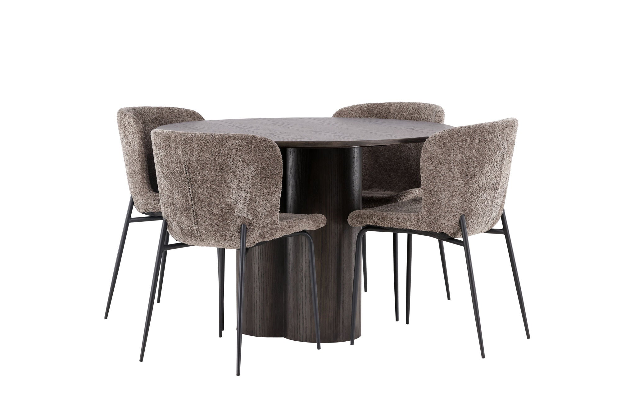 Venture Home OliviaDiningbord-Mocca/MoccaVeneer+ModestoDiningstol-Beige/BeigeBoucle_4