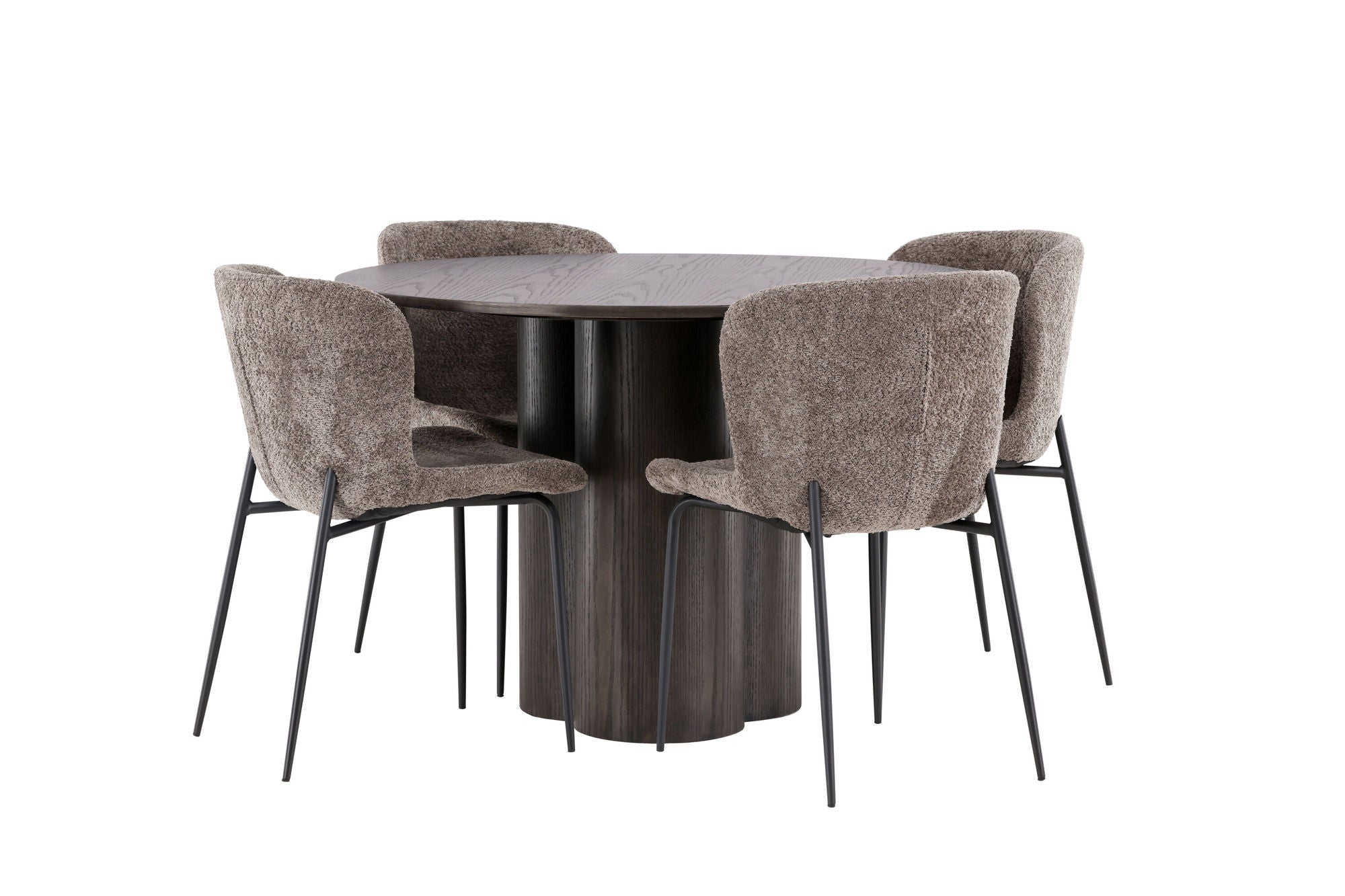 Venture Home OliviaDiningbord-Mocca/MoccaVeneer+ModestoDiningstol-Beige/BeigeBoucle_4
