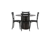 Venture Home OliviaDiningbord-Mocca/MoccaVeneer+CrosettDiningstol-MatteBlack/MatteBlackPlastic_4