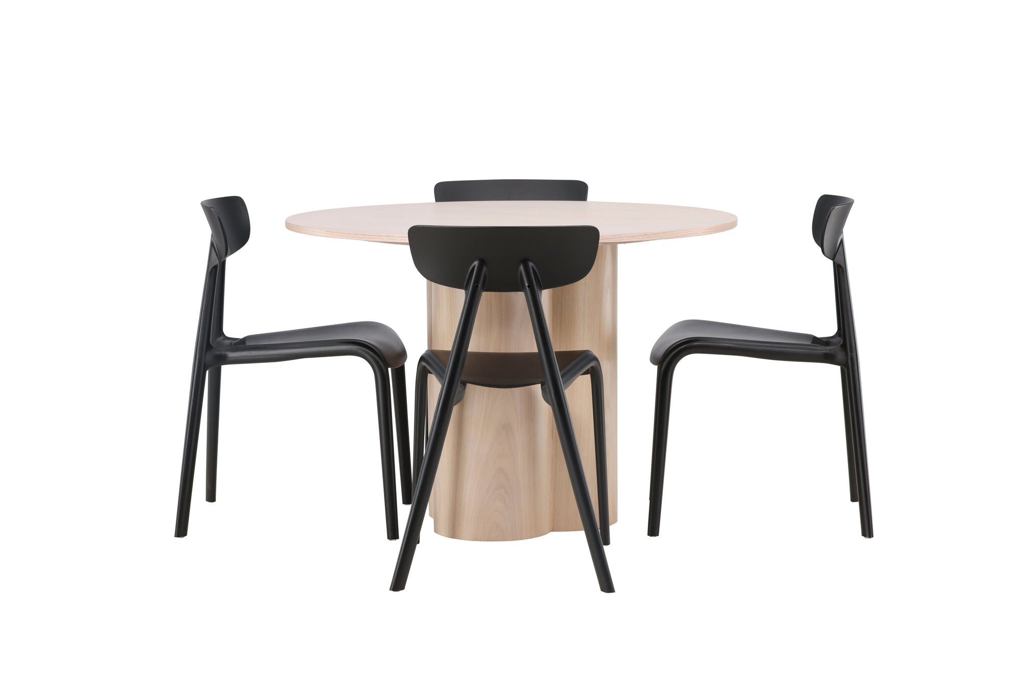 Venture Home OliviaDiningbord-WhiteWashVeneer+UrsholmenDiningstol-BlackPolypropylene_4