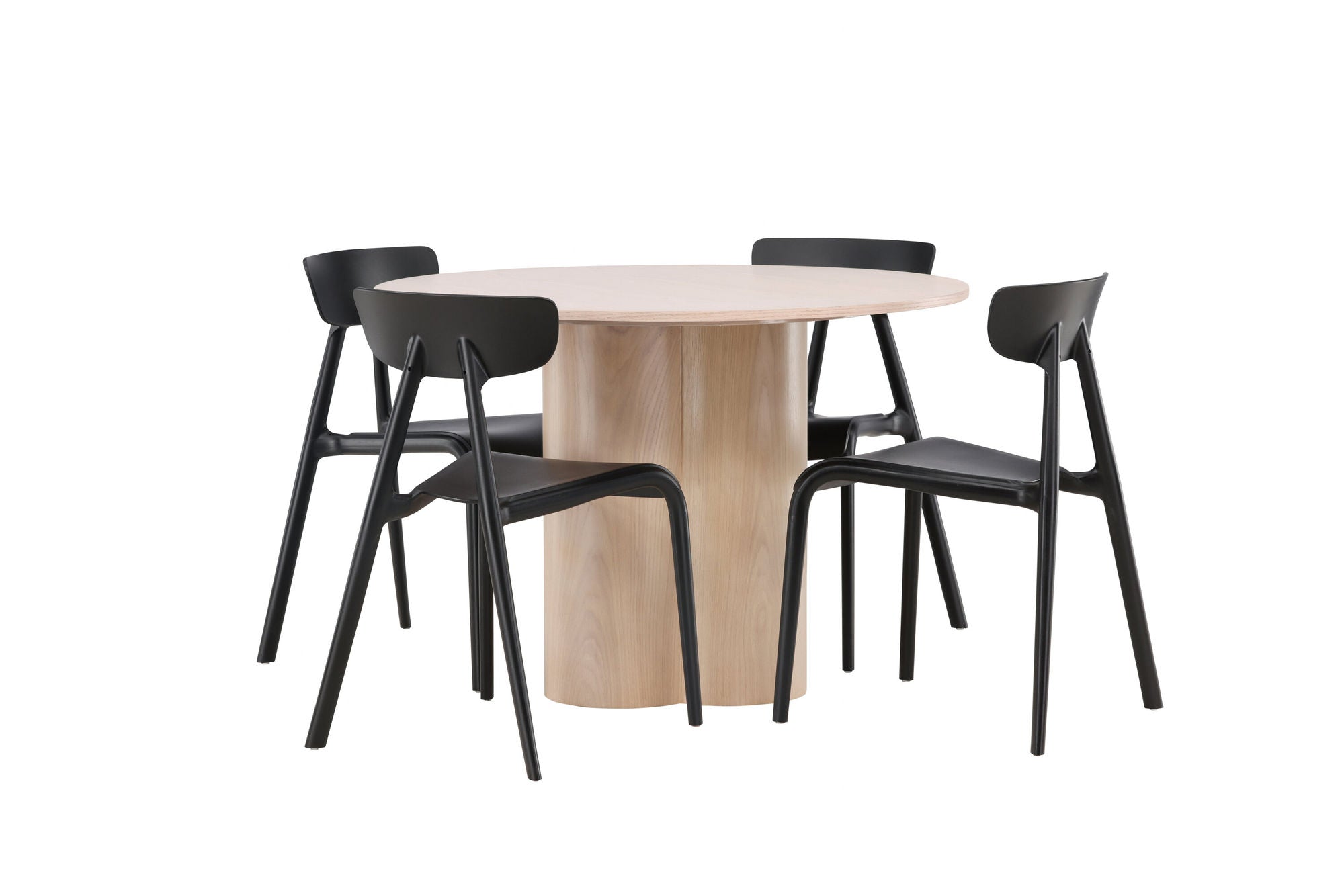 Venture Home OliviaDiningbord-WhiteWashVeneer+UrsholmenDiningstol-BlackPolypropylene_4