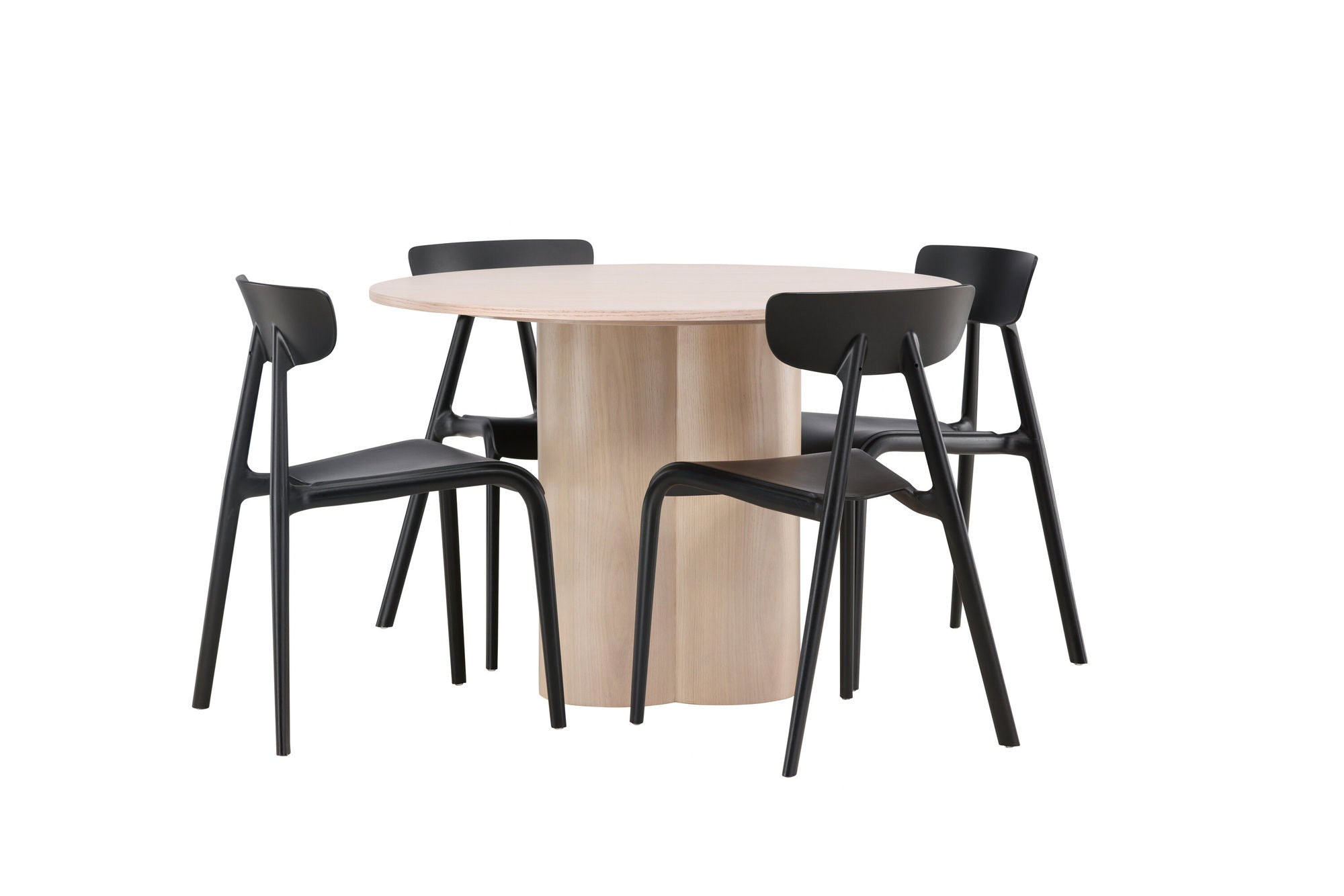 Venture Home OliviaDiningbord-WhiteWashVeneer+UrsholmenDiningstol-BlackPolypropylene_4