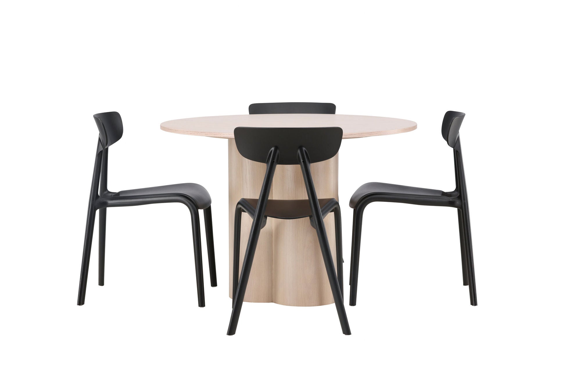 Venture Home OliviaDiningbord-WhiteWashVeneer+UrsholmenDiningstol-BlackPolypropylene_4