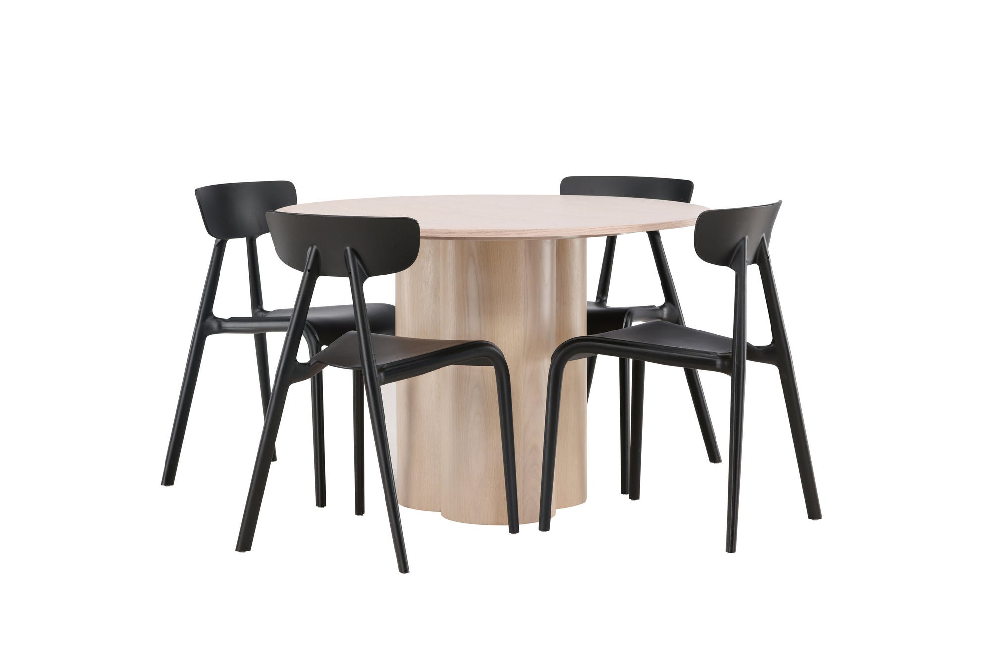 Venture Home OliviaDiningbord-WhiteWashVeneer+UrsholmenDiningstol-BlackPolypropylene_4