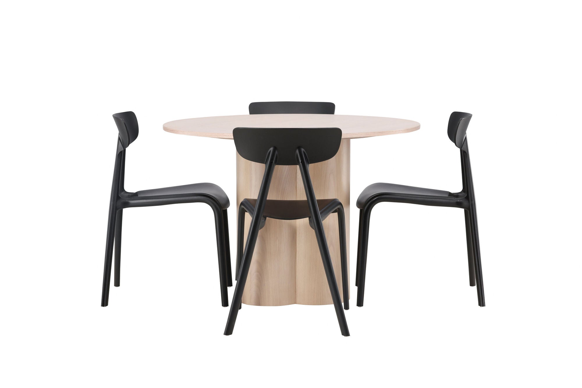 Venture Home OliviaDiningbord-WhiteWashVeneer+UrsholmenDiningstol-BlackPolypropylene_4