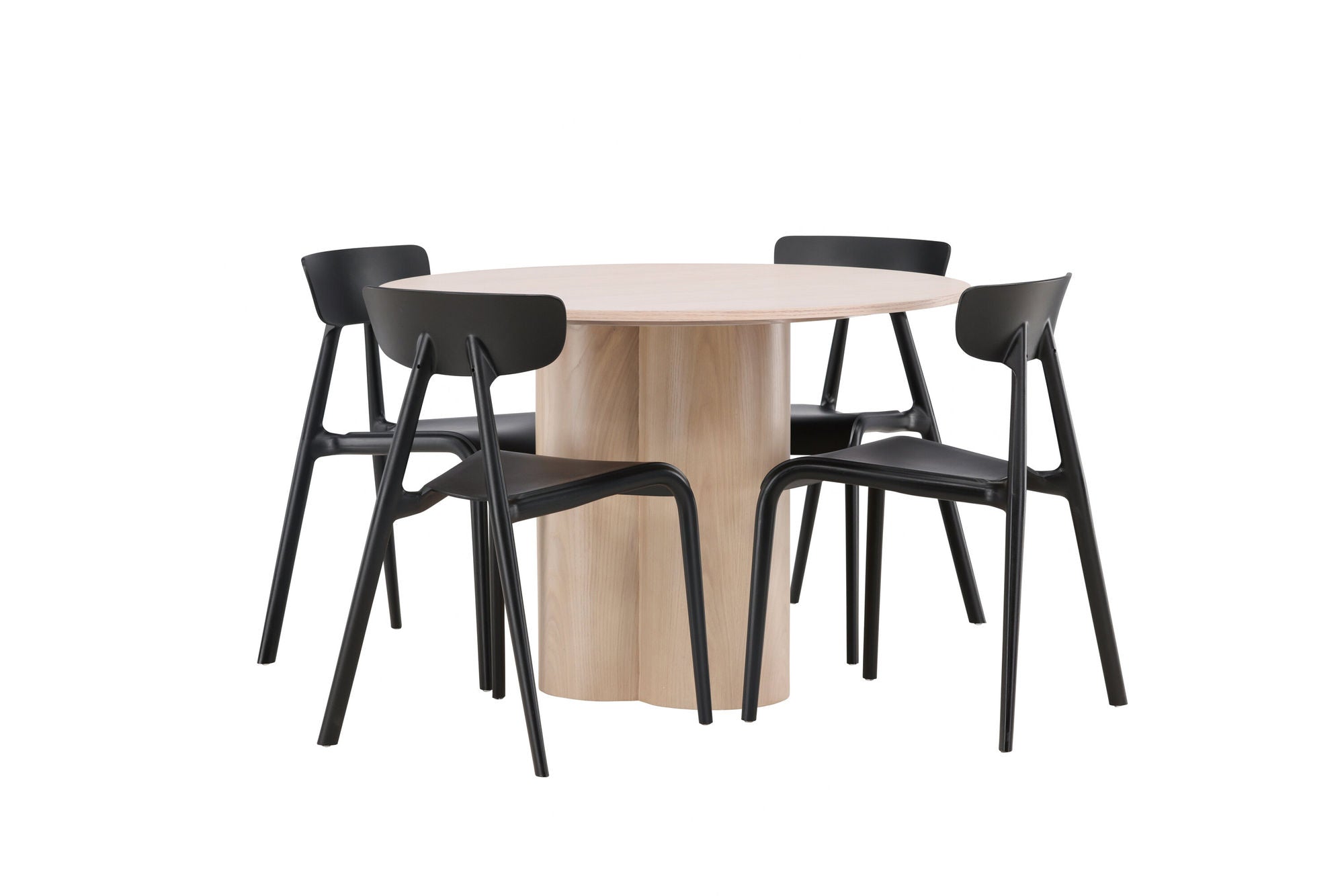 Venture Home OliviaDiningbord-WhiteWashVeneer+UrsholmenDiningstol-BlackPolypropylene_4
