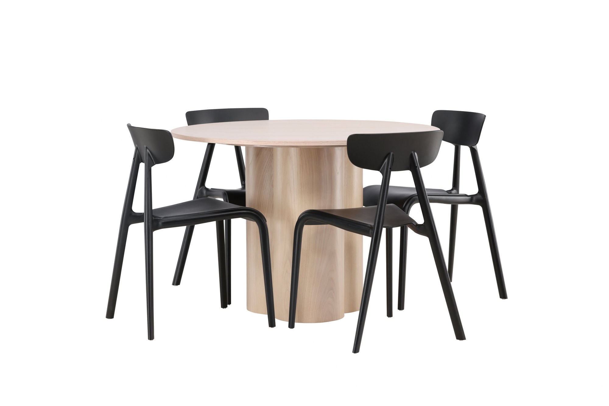 Venture Home OliviaDiningbord-WhiteWashVeneer+UrsholmenDiningstol-BlackPolypropylene_4