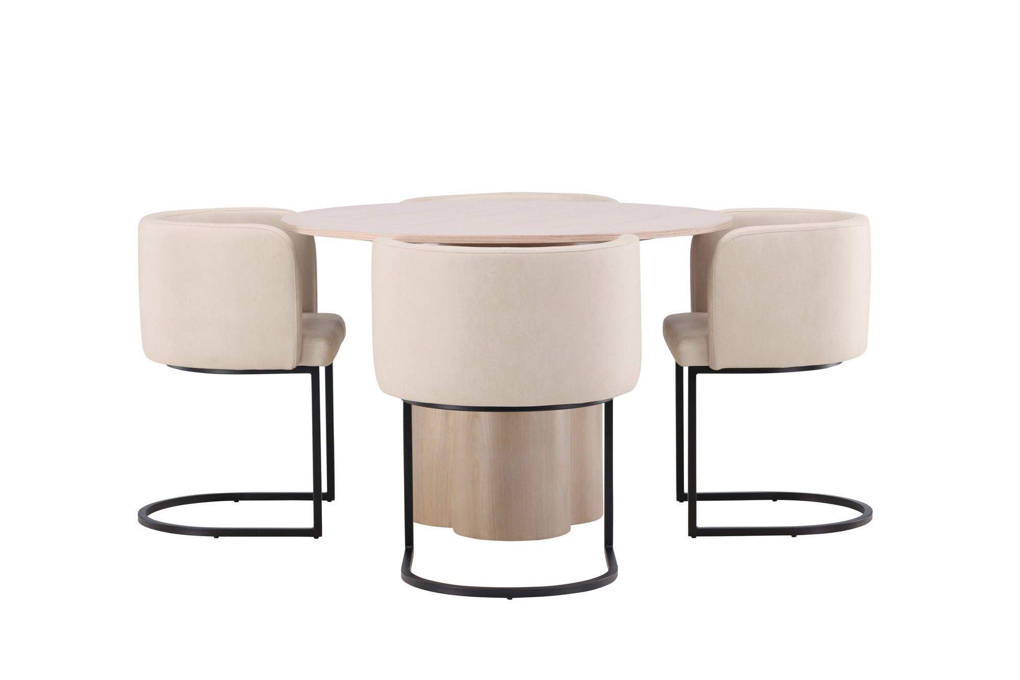 Venture Home OliviaDiningbord-WhiteWashVeneer+SimrishmanDiningstol-Black/BeigeTC-fabric_4