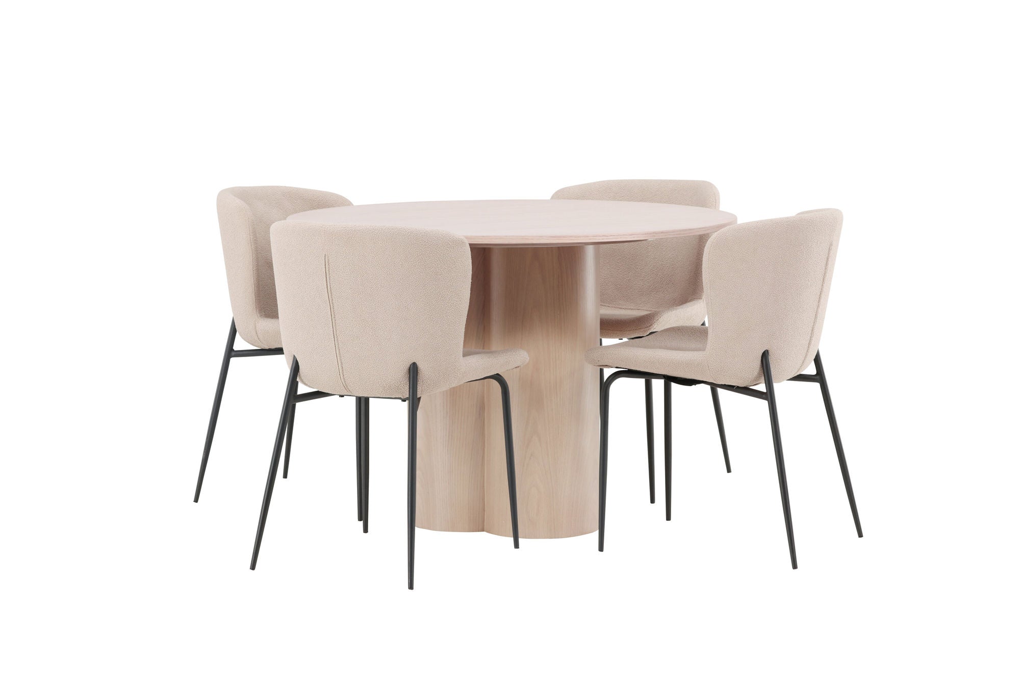 Venture Home OliviaDiningbord-WhiteWashVeneer+ModestoDiningstol-Beige/BeigeBoucle_4