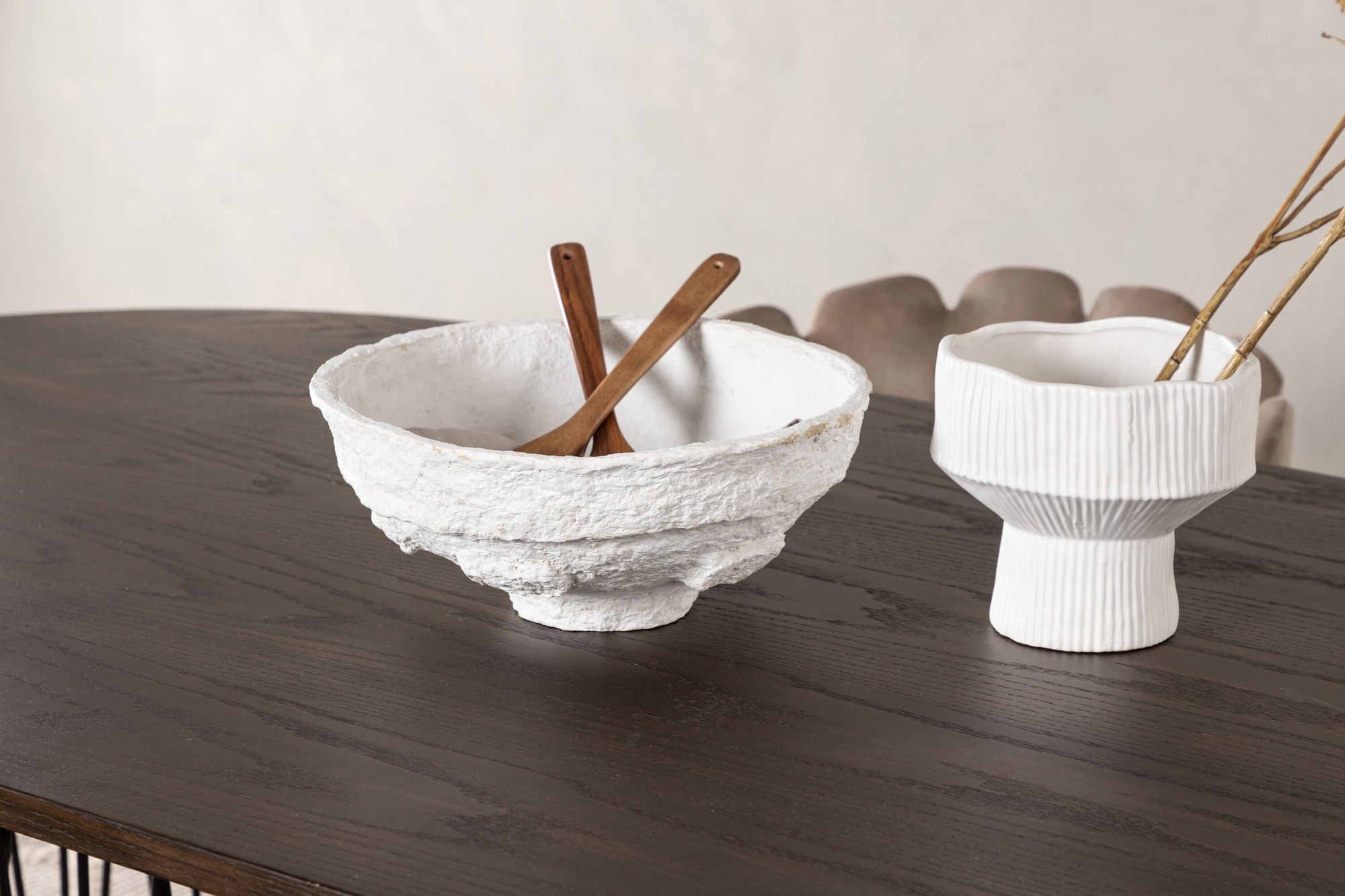 Venture Home Stone oval spisebord - Black / Mocca Veneer +Limhamn stol - Black / Beige Velvet _4