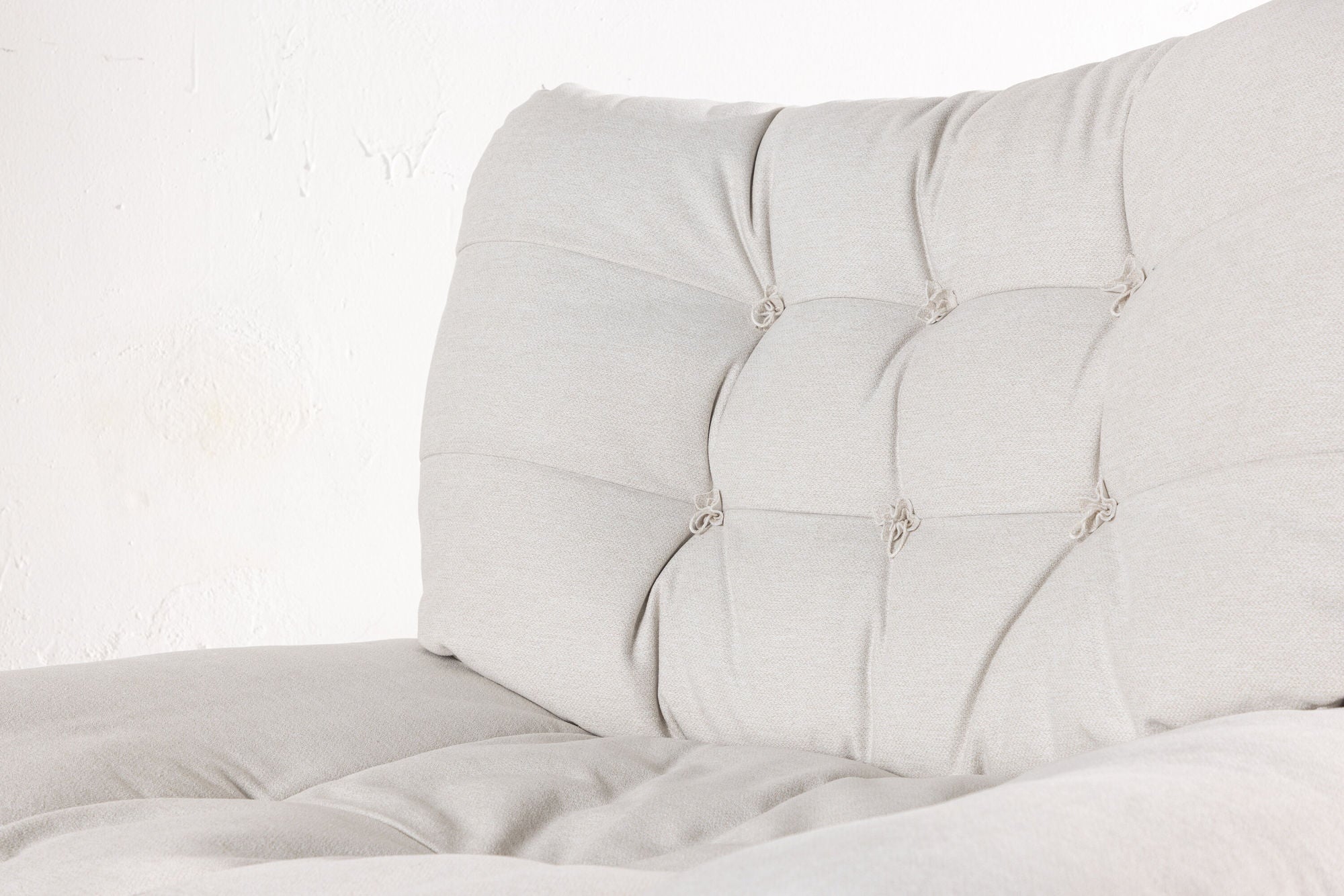Venture Home Florens Single Sofa - Chrome / Offwhite Fabric