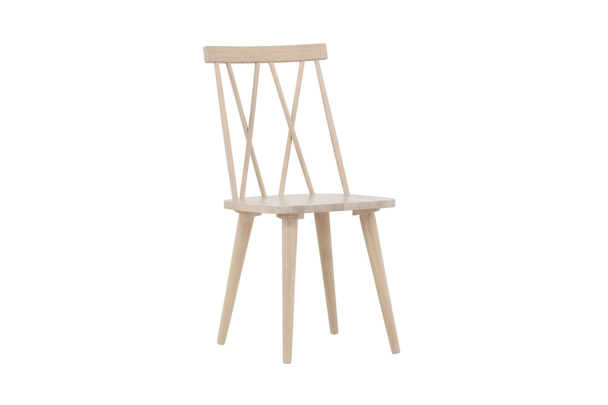 Venture Home Mariette Spisebordsstol 2-pack - Whitewash / Whitewash Solid Rubber Wood
