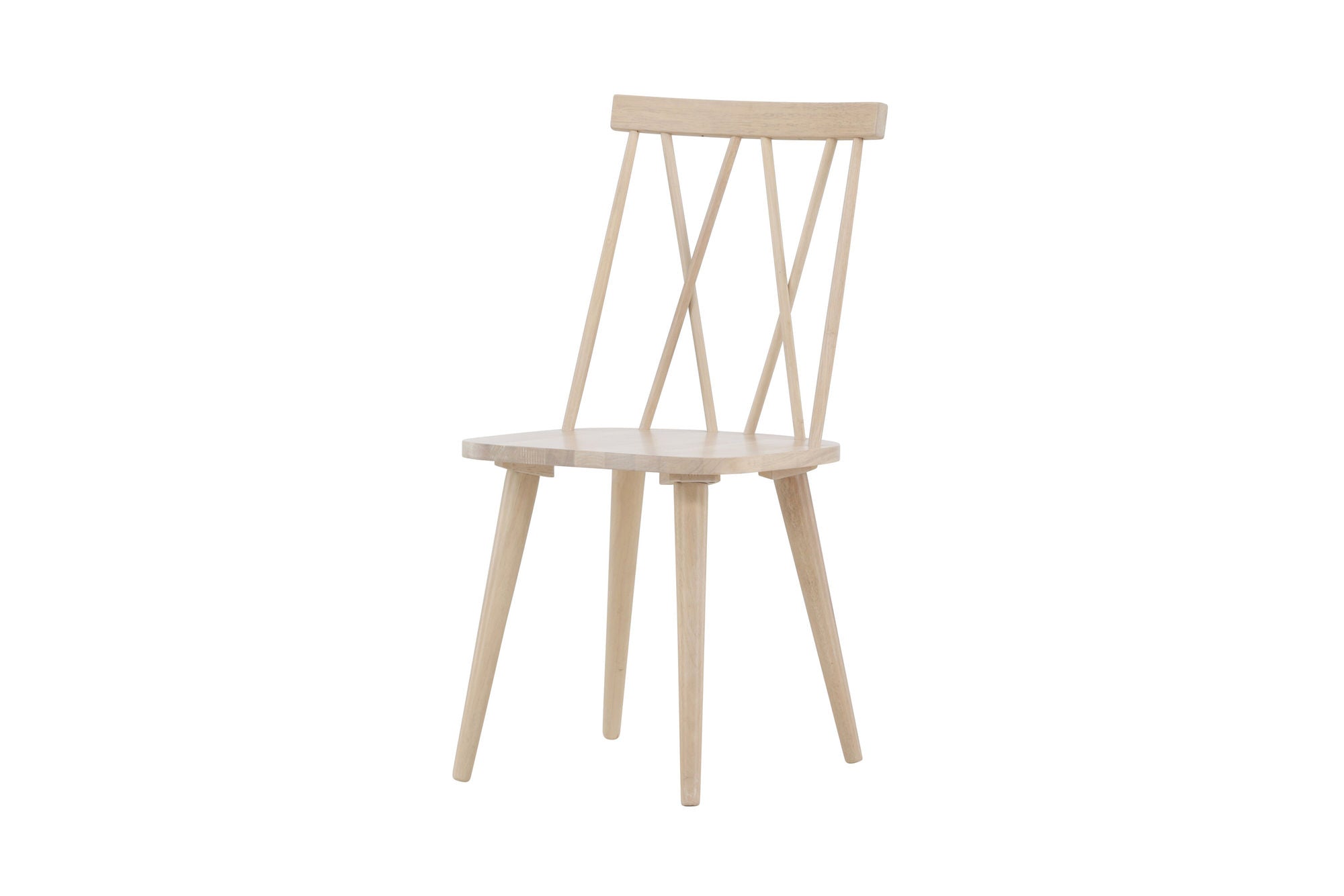 Venture Home Mariette Spisebordsstol 2-pack - Whitewash / Whitewash Solid Rubber Wood