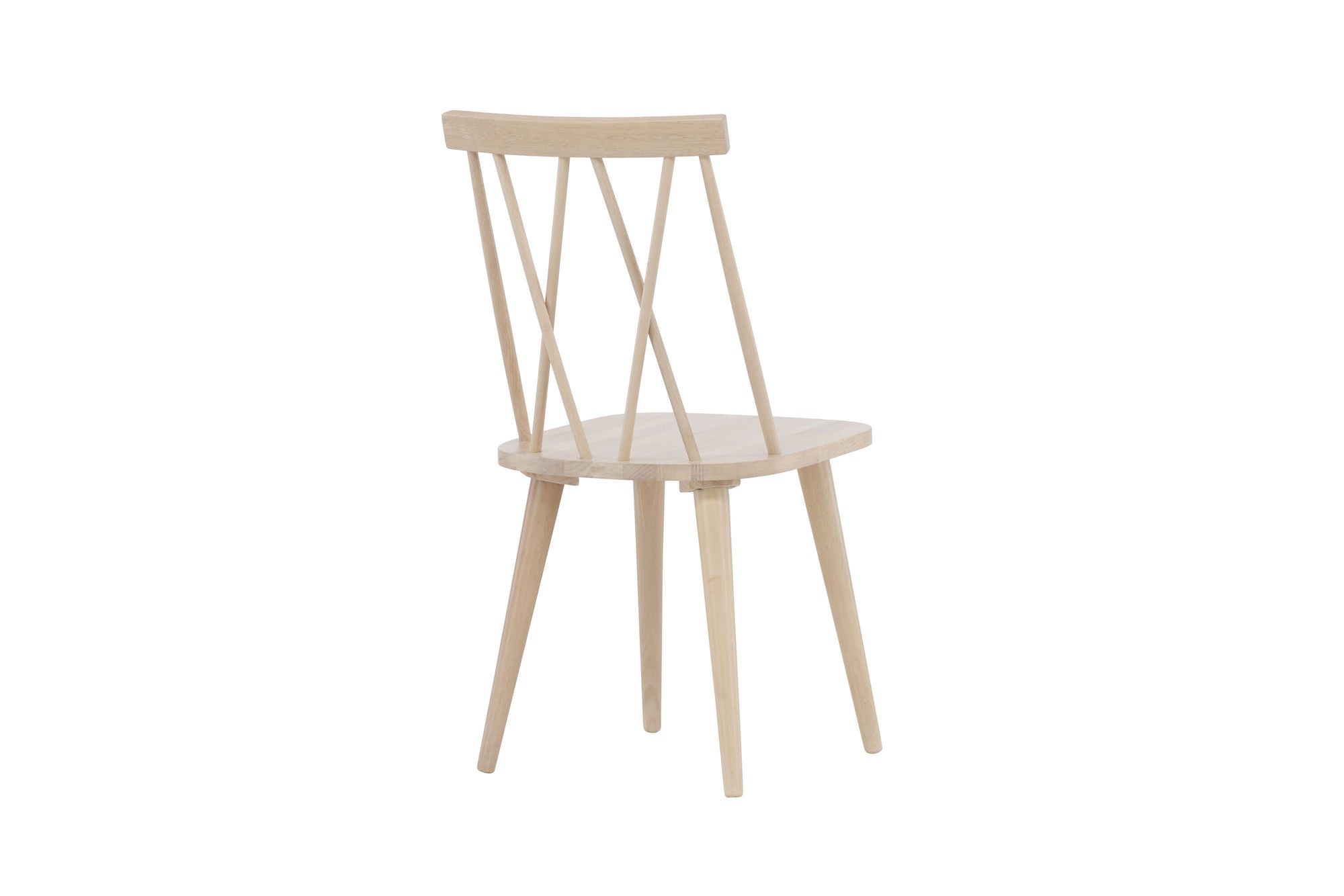 Venture Home Mariette Spisebordsstol 2-pack - Whitewash / Whitewash Solid Rubber Wood