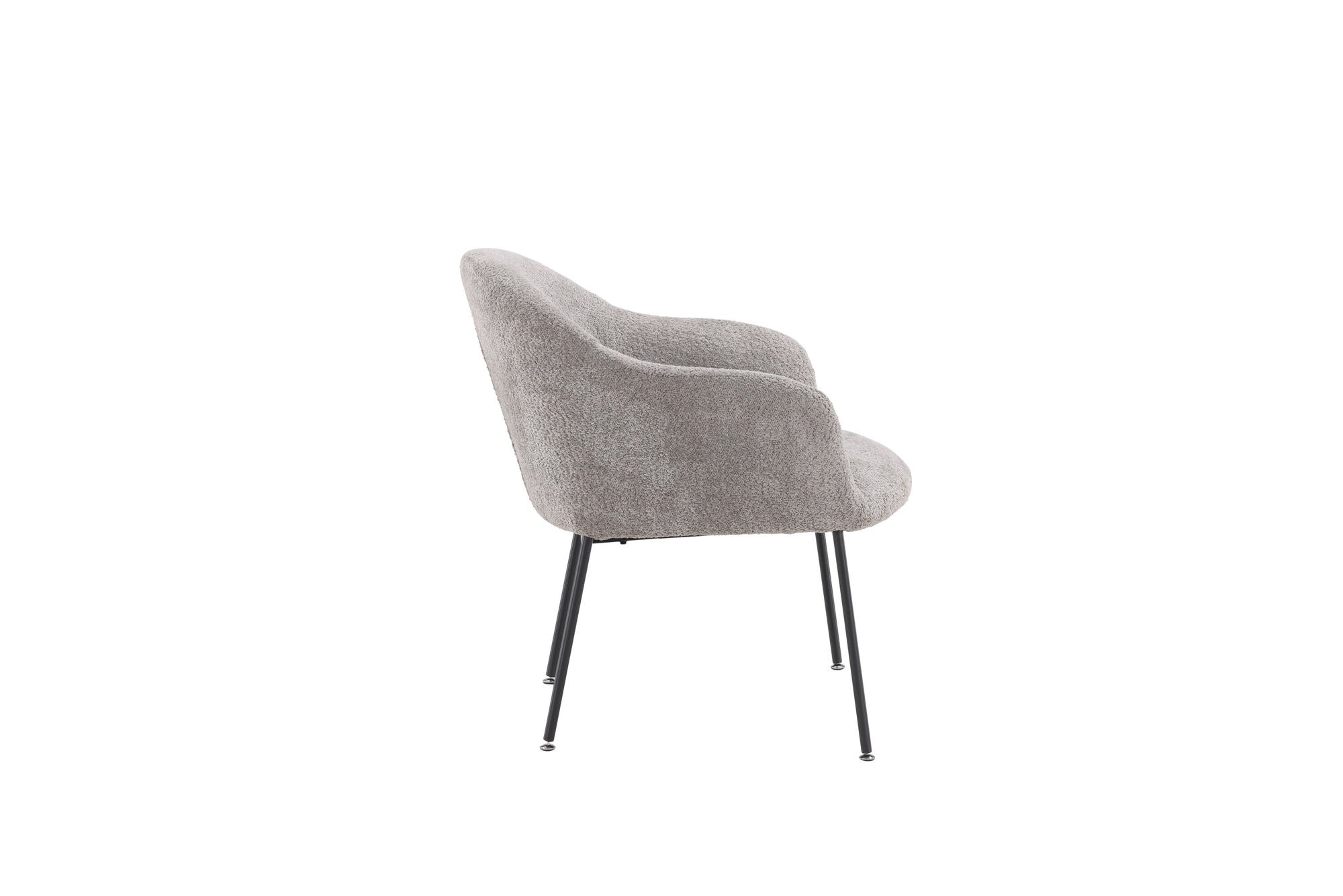 Venture Home Catania Single Sofa - Grey / Light grey Boucle