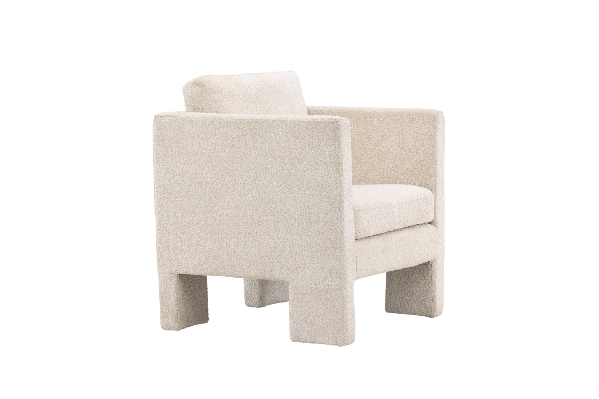 Venture Home Ragusa Single Sofa - White / White Fabric