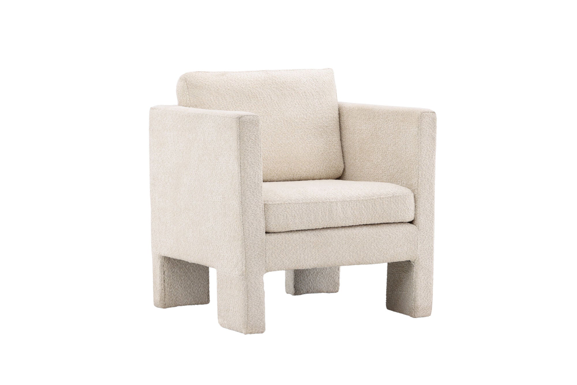 Venture Home Ragusa Single Sofa - White / White Fabric