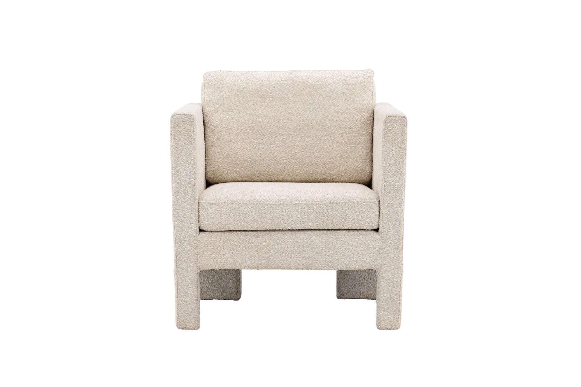Venture Home Ragusa Single Sofa - White / White Fabric