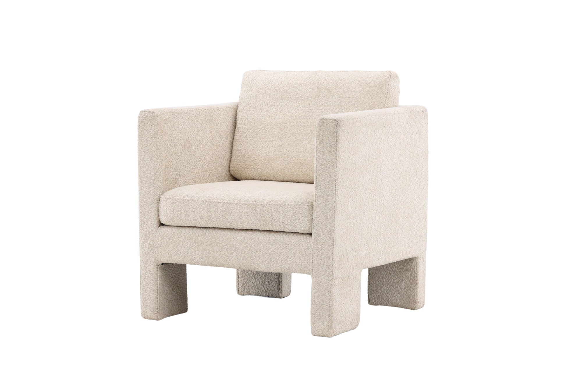 Venture Home Ragusa Single Sofa - White / White Fabric