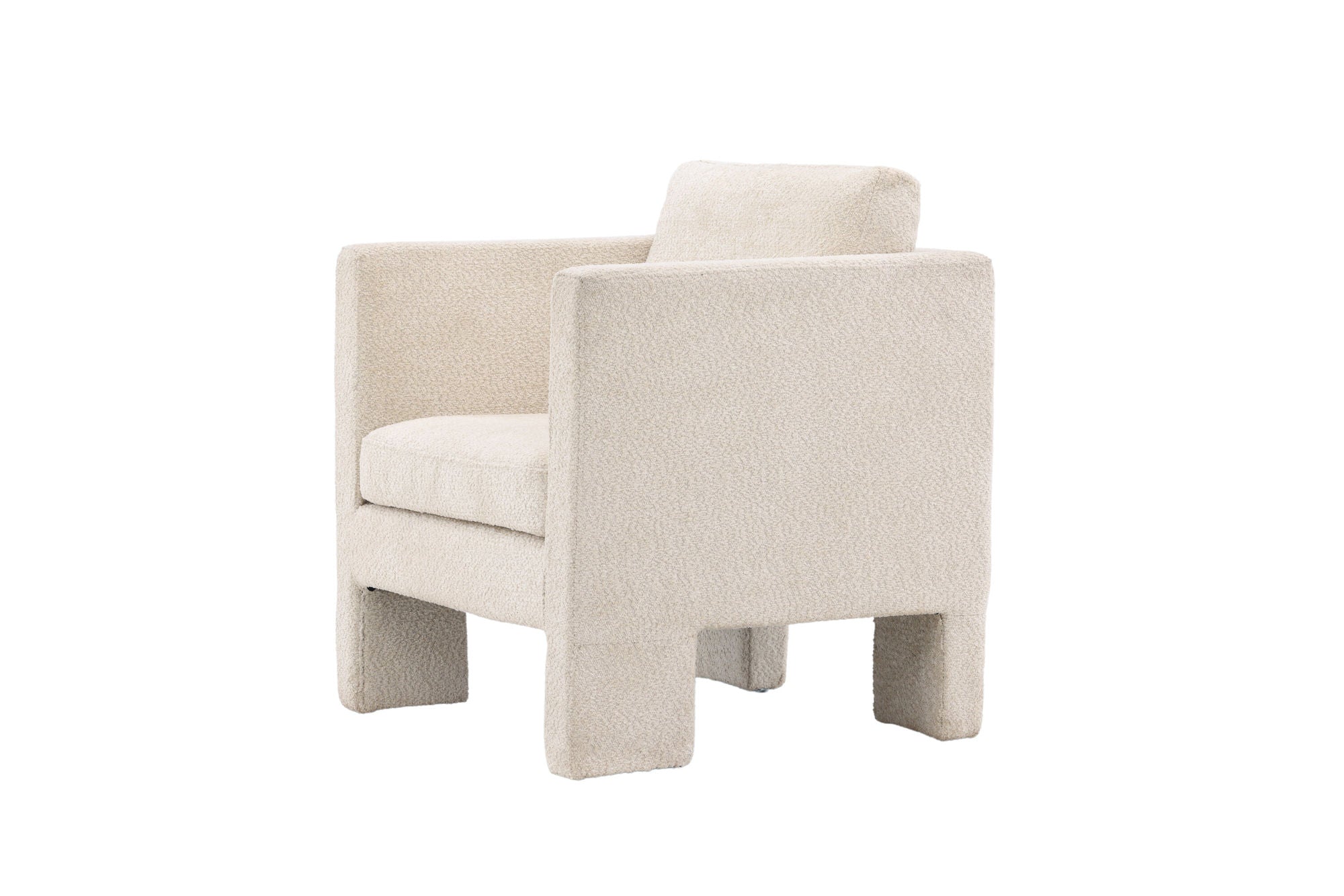 Venture Home Ragusa Single Sofa - White / White Fabric