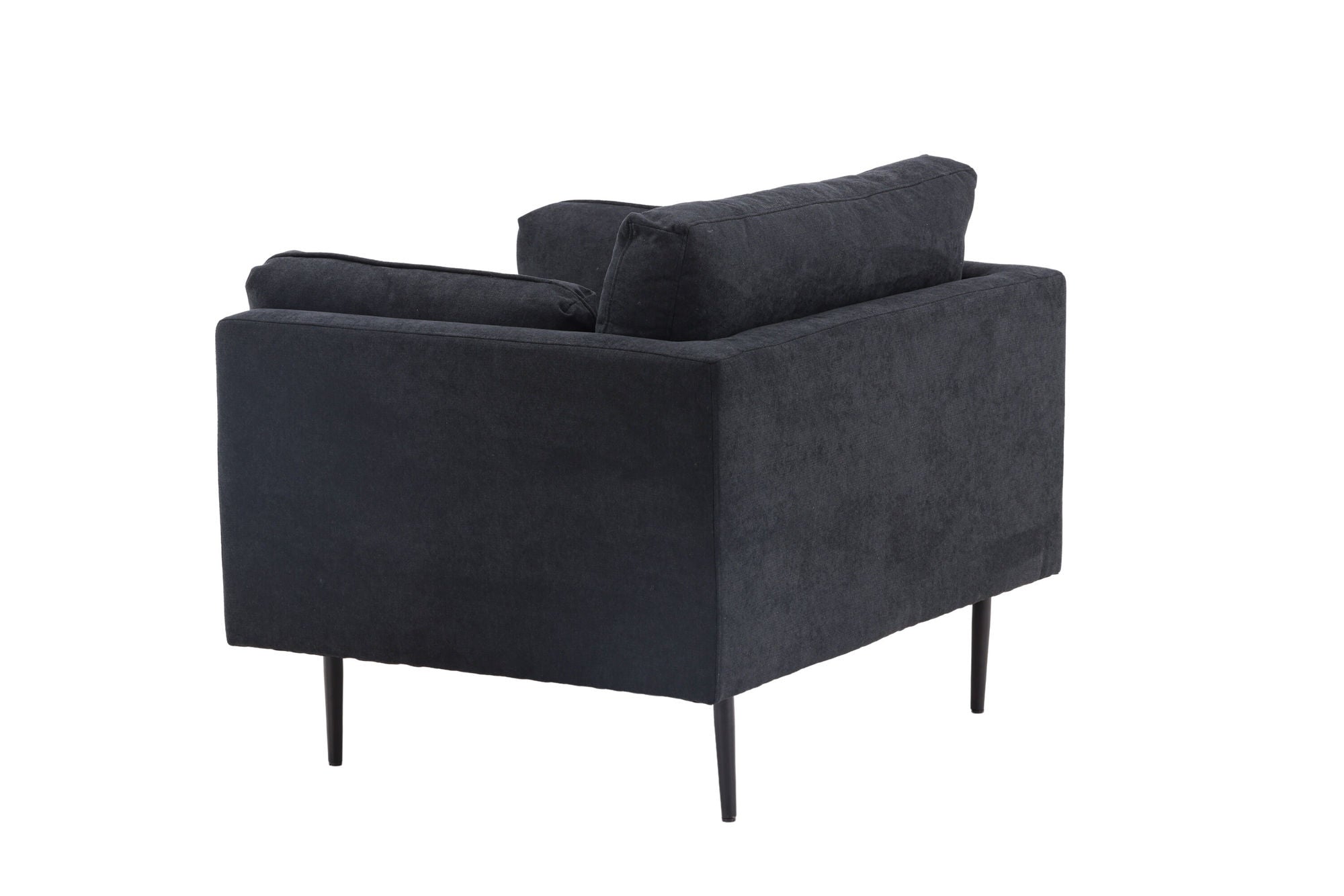 Venture Home Boom Single Sofa - Black / Black Fabric / linen