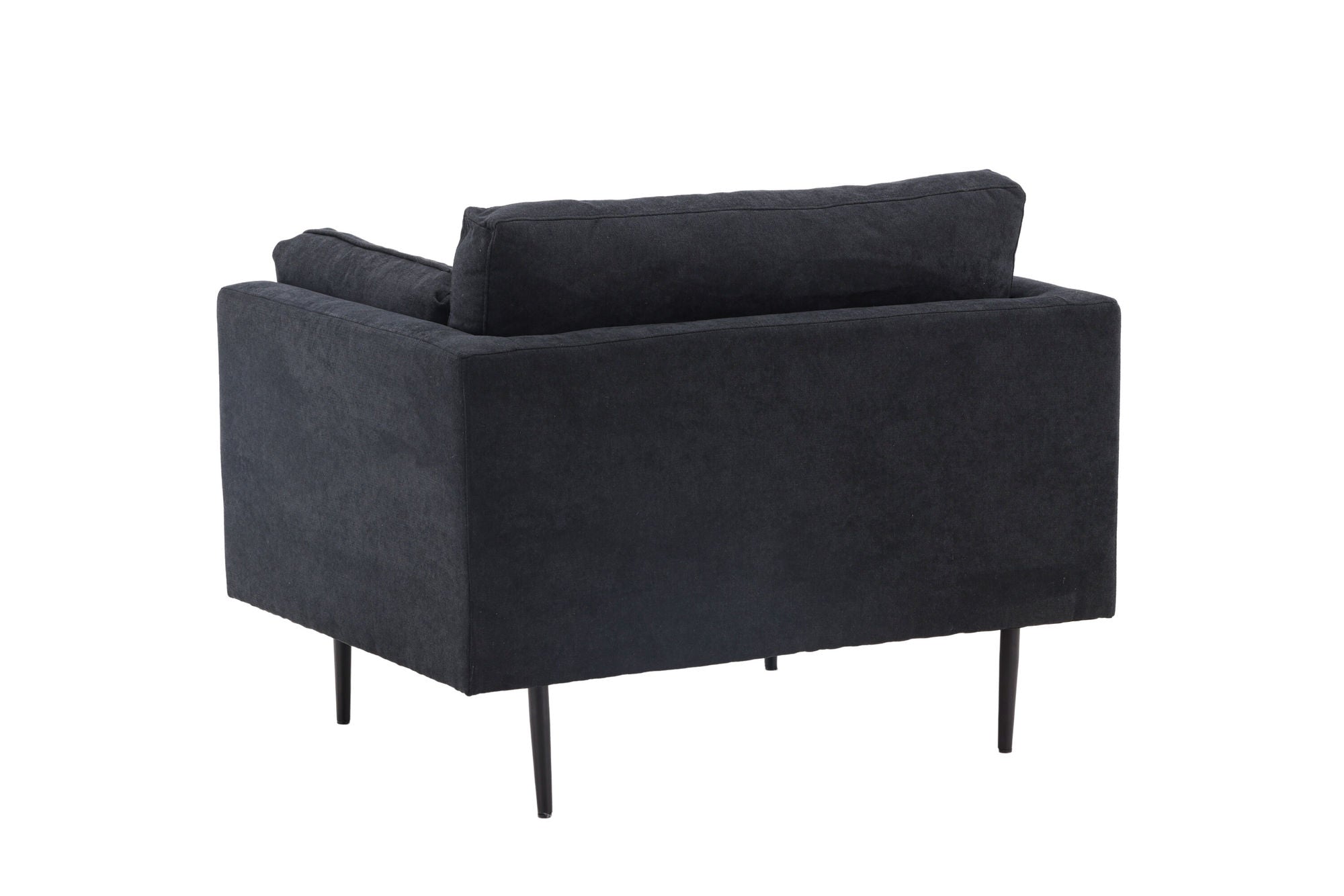 Venture Home Boom Single Sofa - Black / Black Fabric / linen