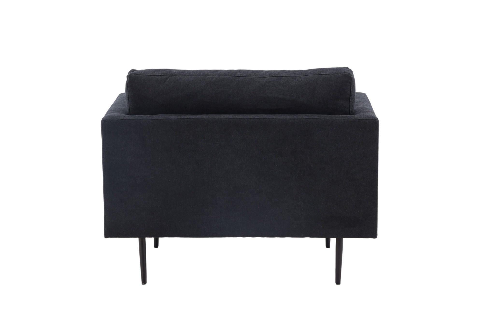 Venture Home Boom Single Sofa - Black / Black Fabric / linen