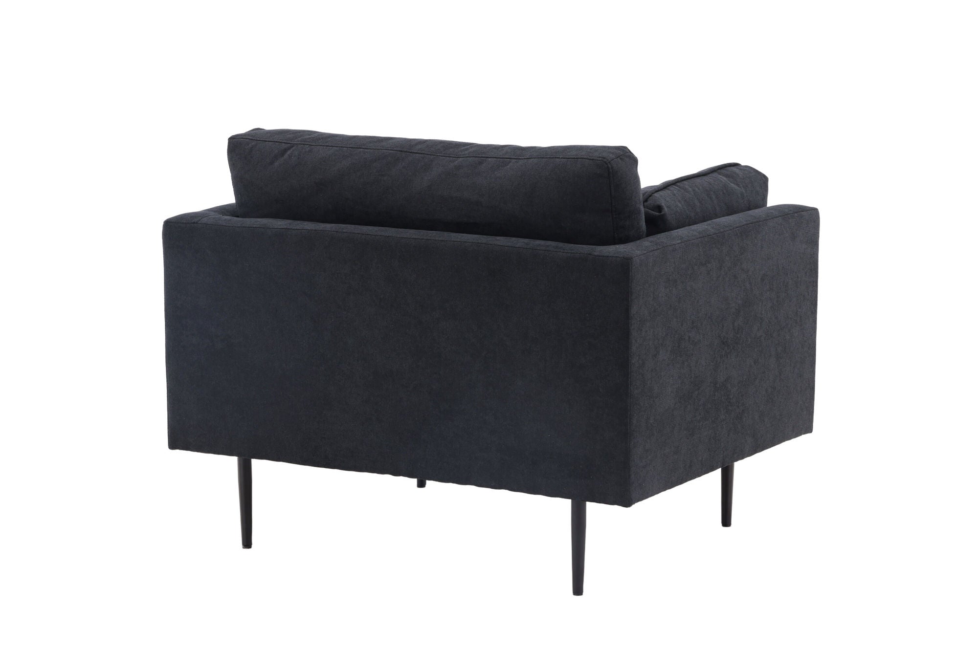 Venture Home Boom Single Sofa - Black / Black Fabric / linen