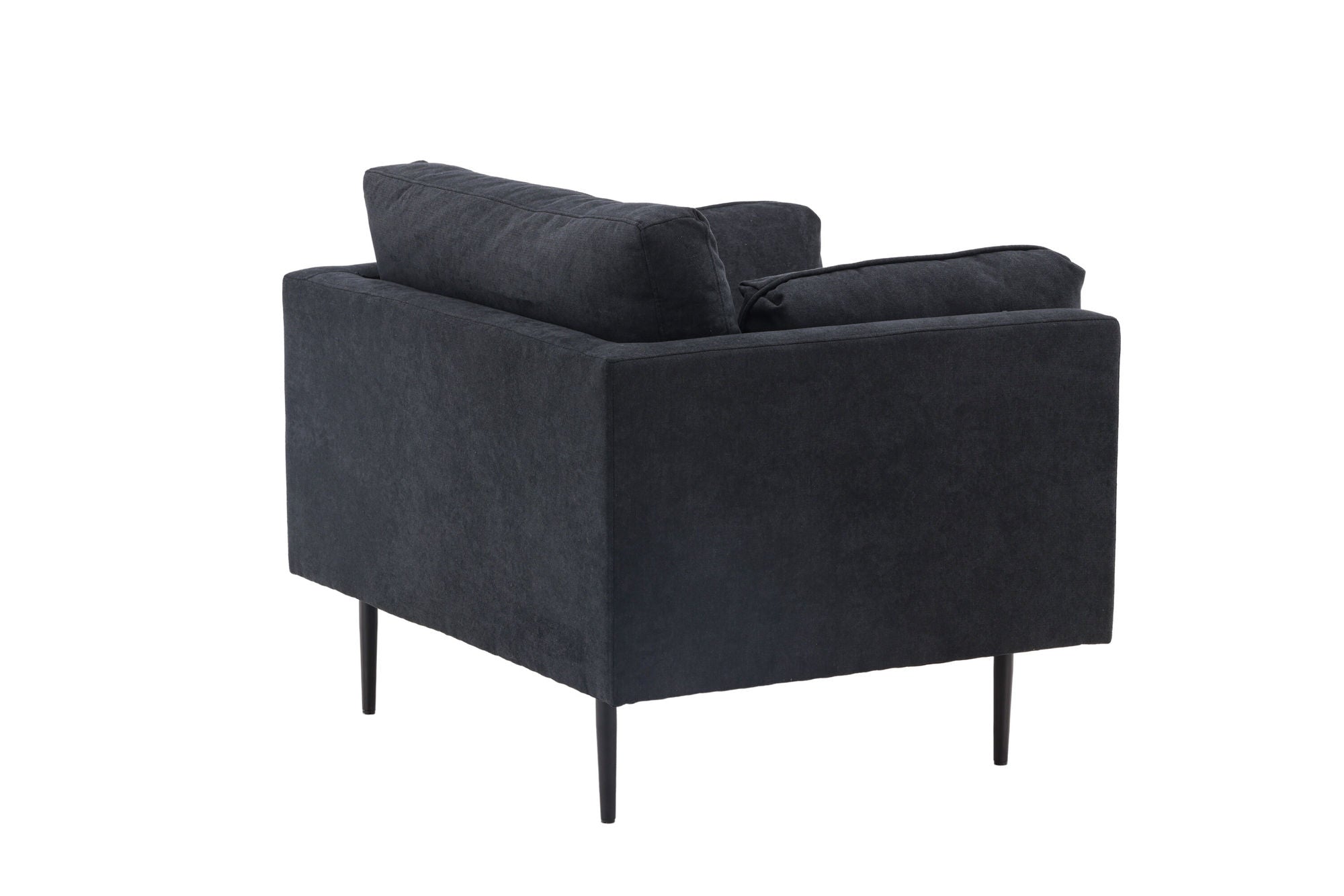 Venture Home Boom Single Sofa - Black / Black Fabric / linen