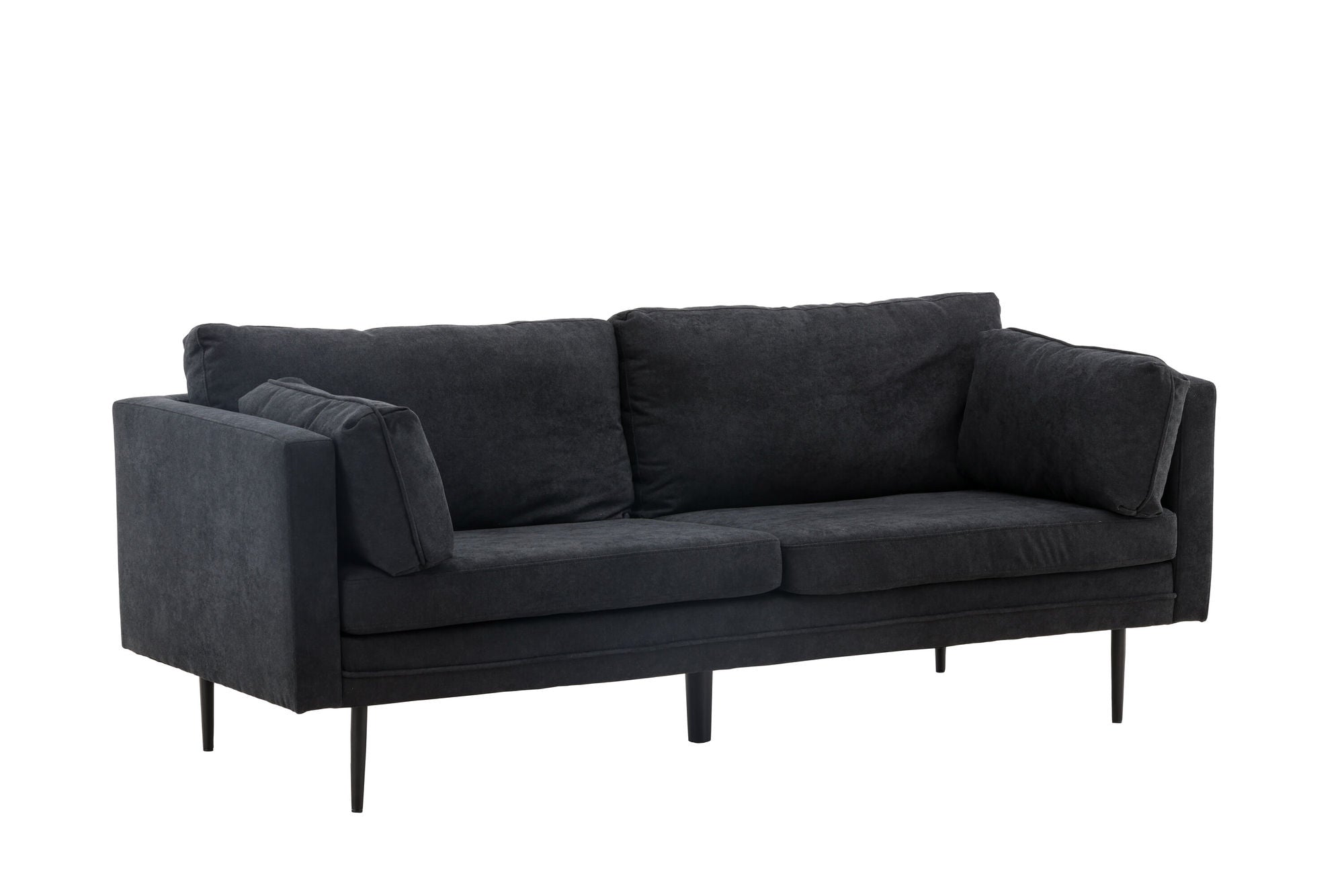 Venture Home Boom Sofa - Black / Black Fabric / linen