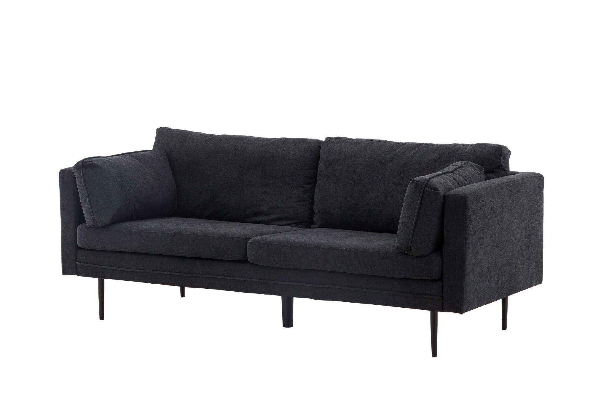 Venture Home Boom Sofa - Black / Black Fabric / linen