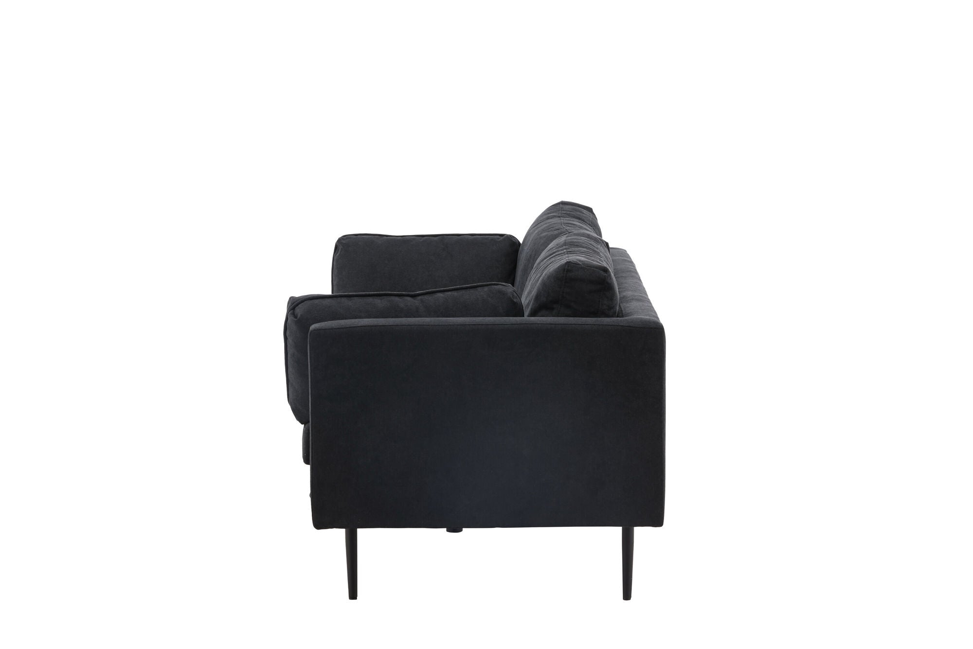 Venture Home Boom Sofa - Black / Black Fabric / linen