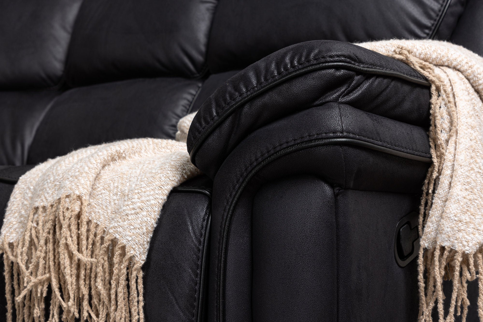 Venture Home Saranda Recliner hjørne Sofa - / Black Microfibre