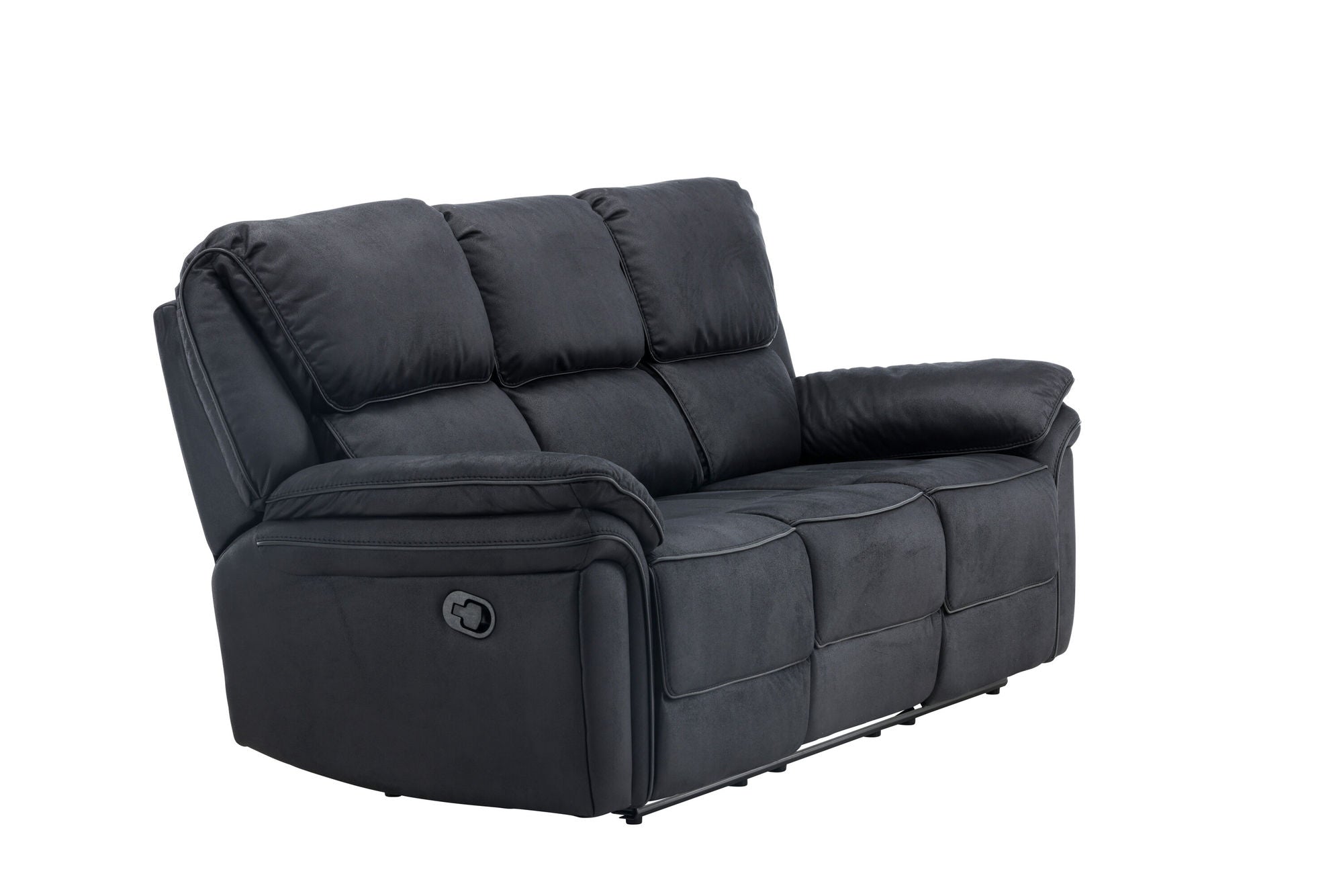 Venture Home Saranda Recliner 3-seat Sofa - / Black Microfibre