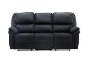 Venture Home Saranda Recliner 3-seat Sofa - / Black Microfibre