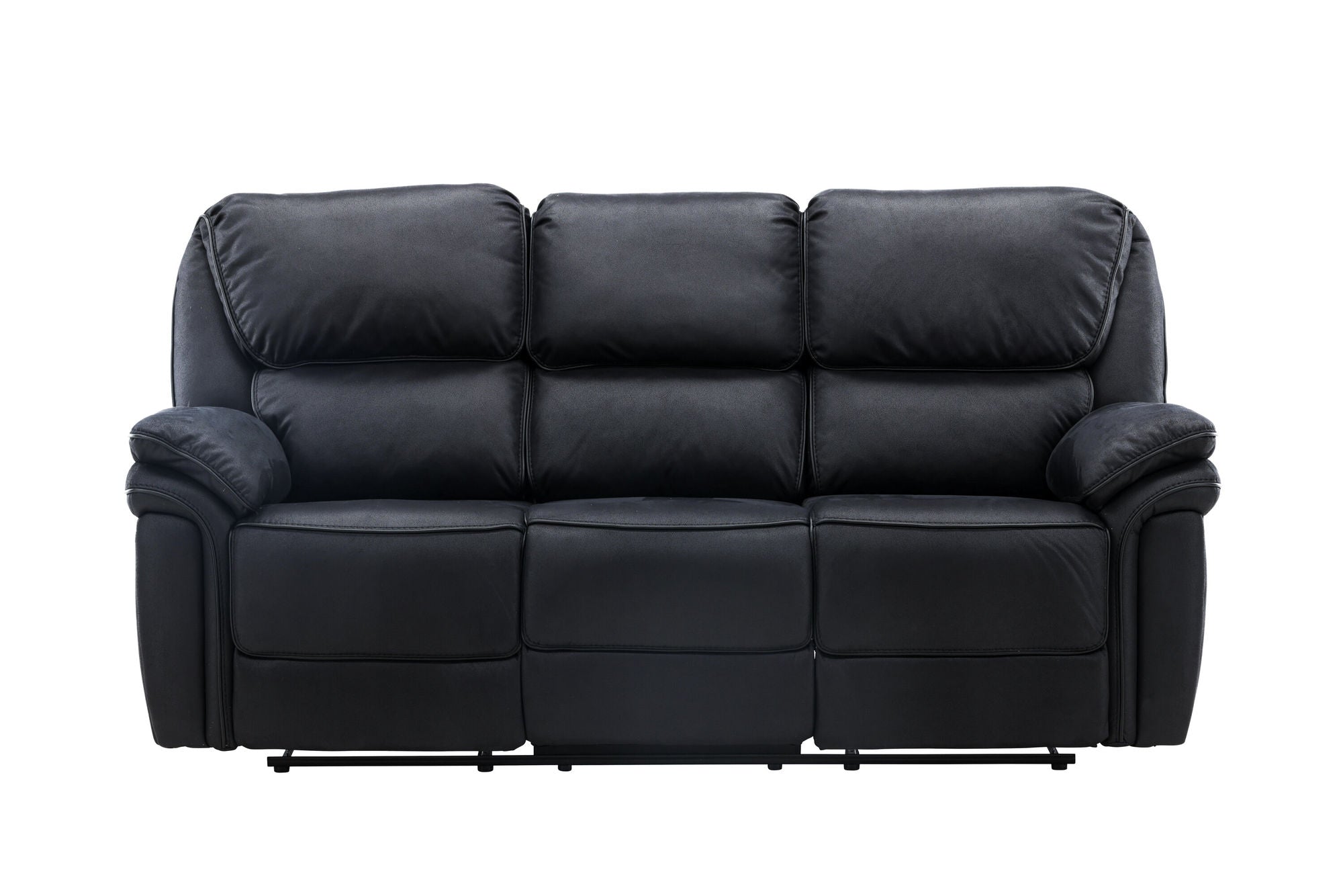 Venture Home Saranda Recliner 3-seat Sofa - / Black Microfibre