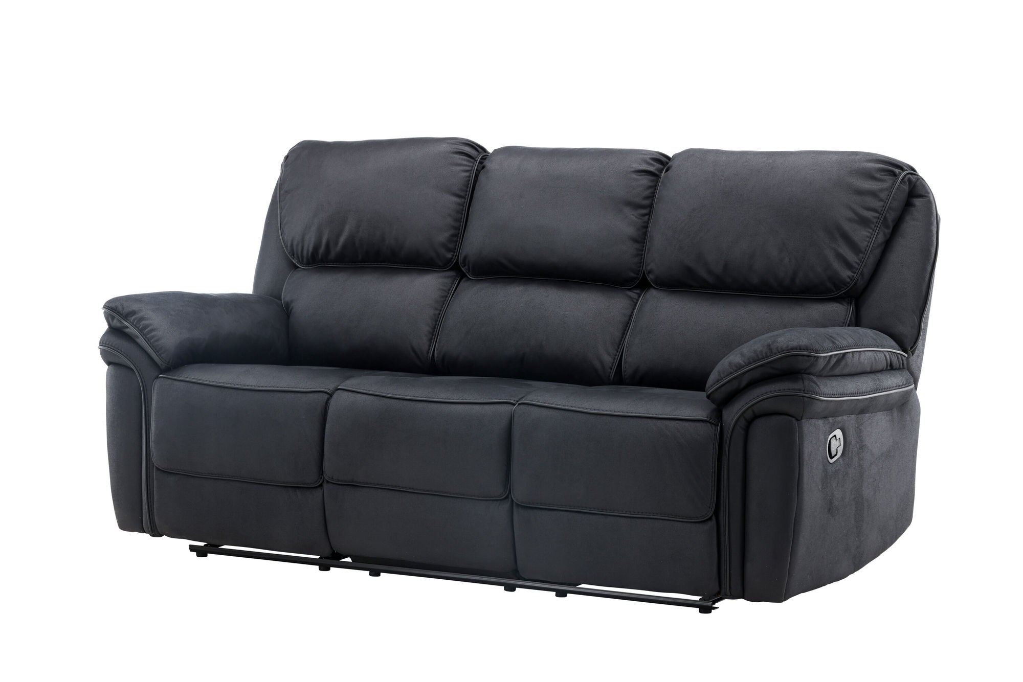 Venture Home Saranda Recliner 3-seat Sofa - / Black Microfibre
