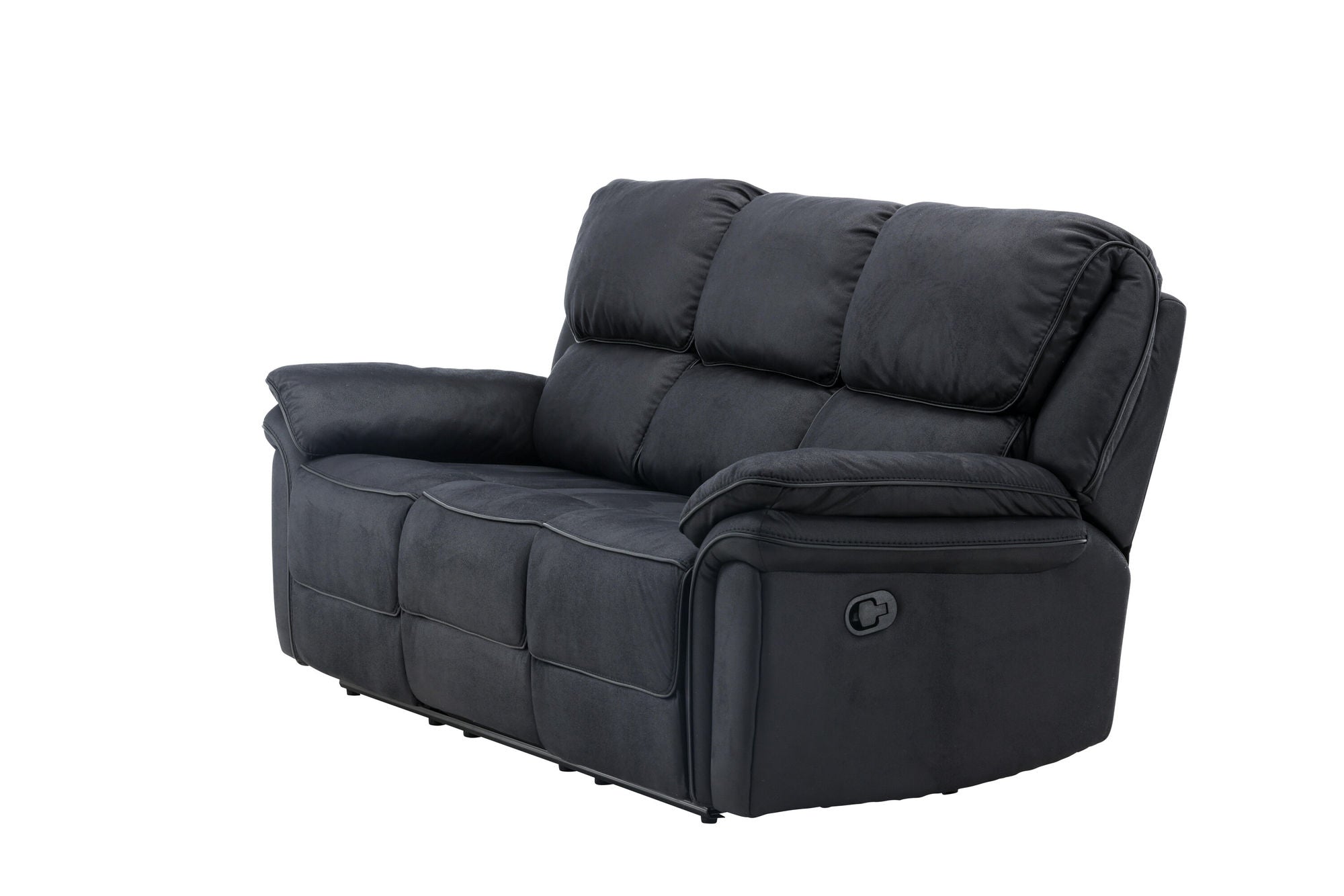 Venture Home Saranda Recliner 3-seat Sofa - / Black Microfibre