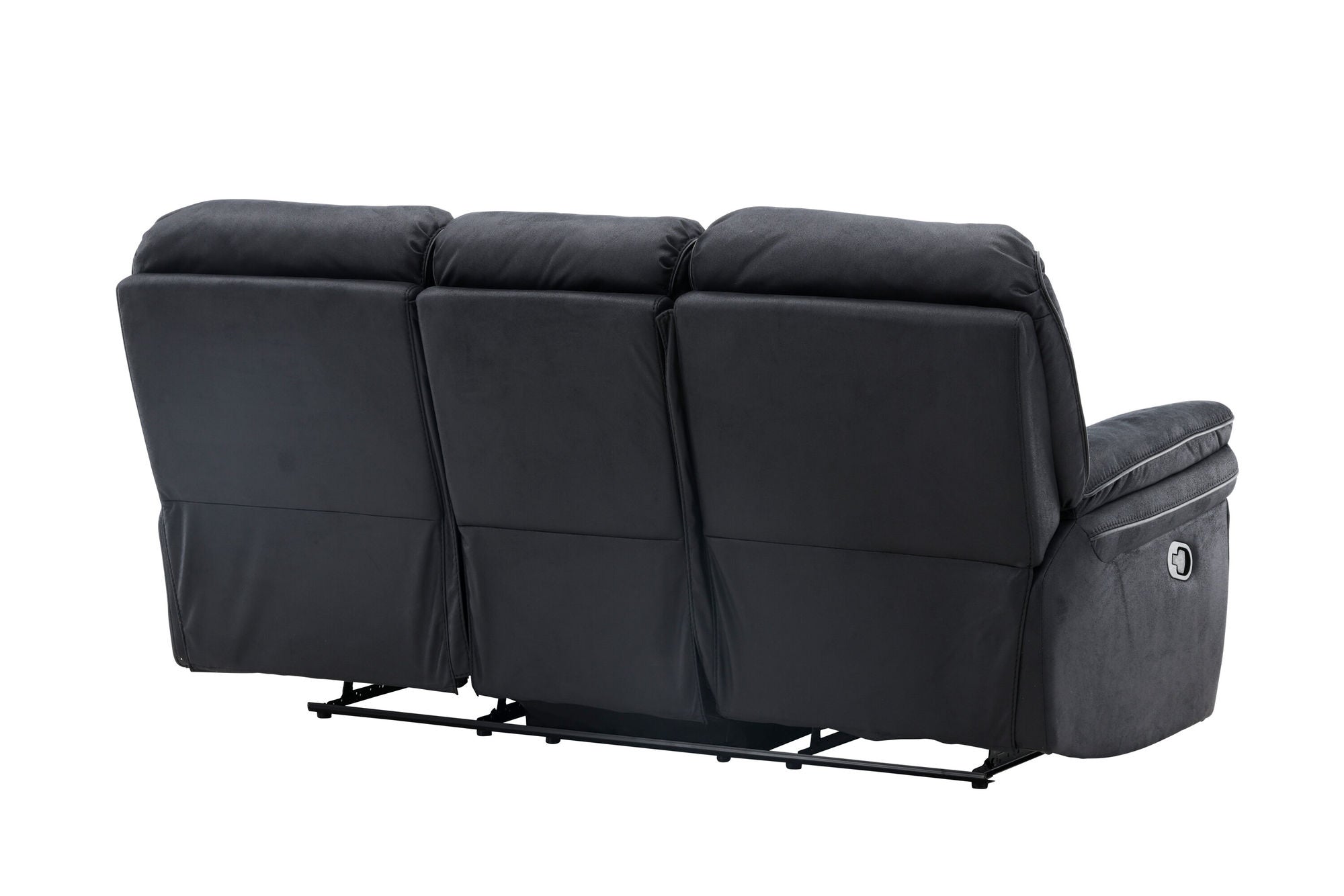 Venture Home Saranda Recliner 3-seat Sofa - / Black Microfibre