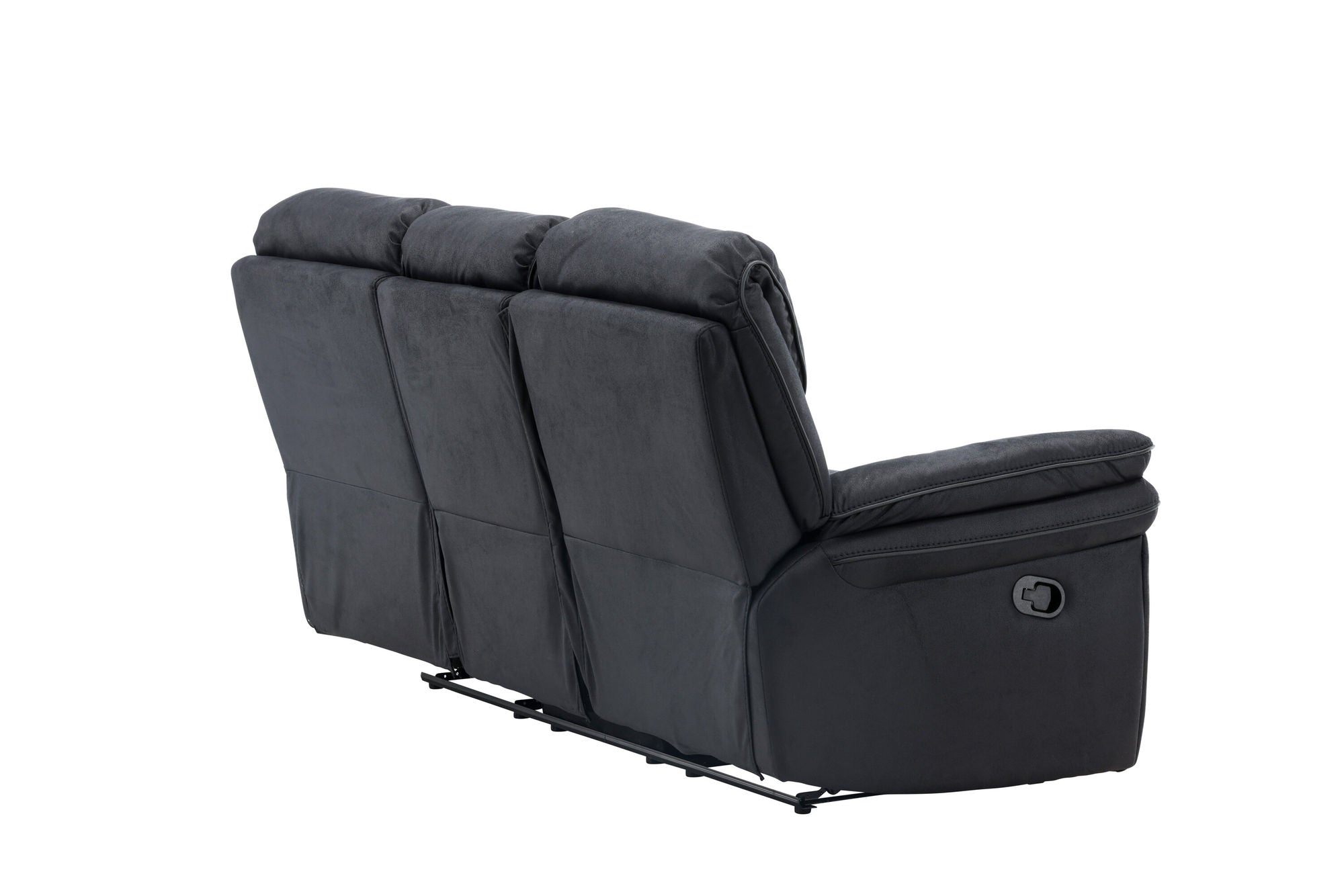 Venture Home Saranda Recliner 3-seat Sofa - / Black Microfibre