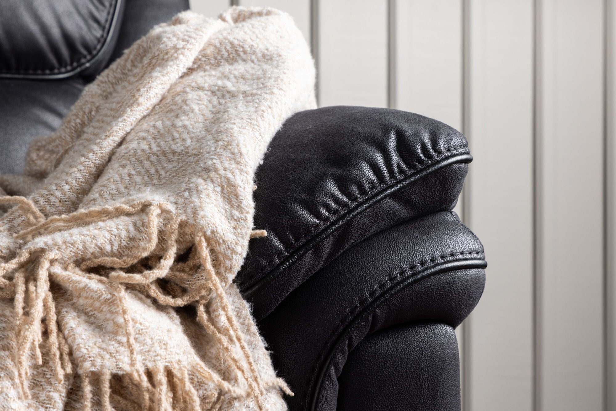 Venture Home Saranda Recliner 3-seat Sofa - / Black Microfibre