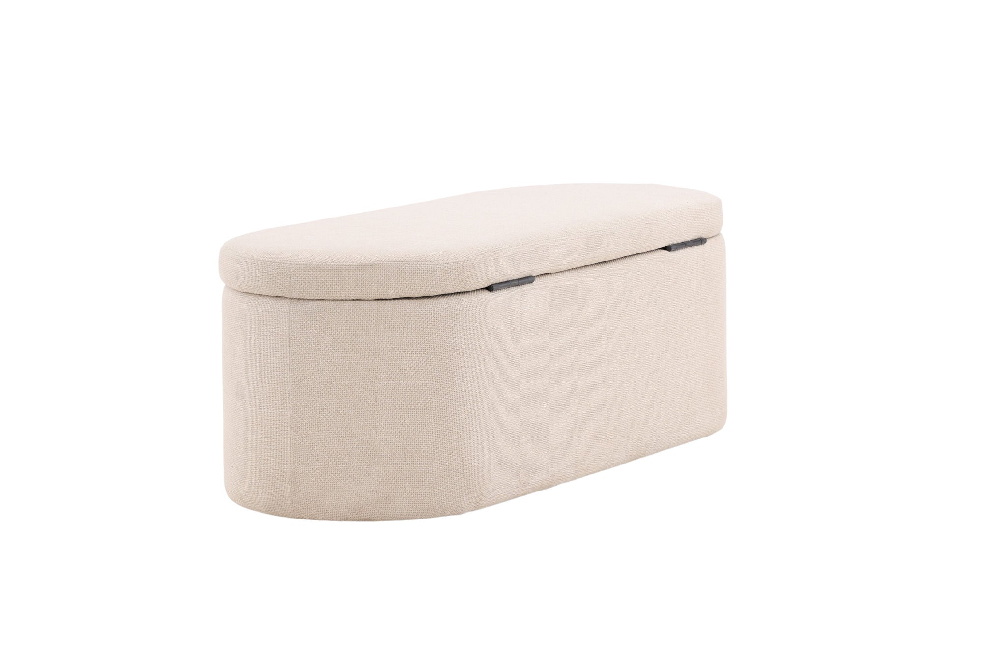 Venture Home Potenza Ottoman - Offwhite / Offwhite Fabric