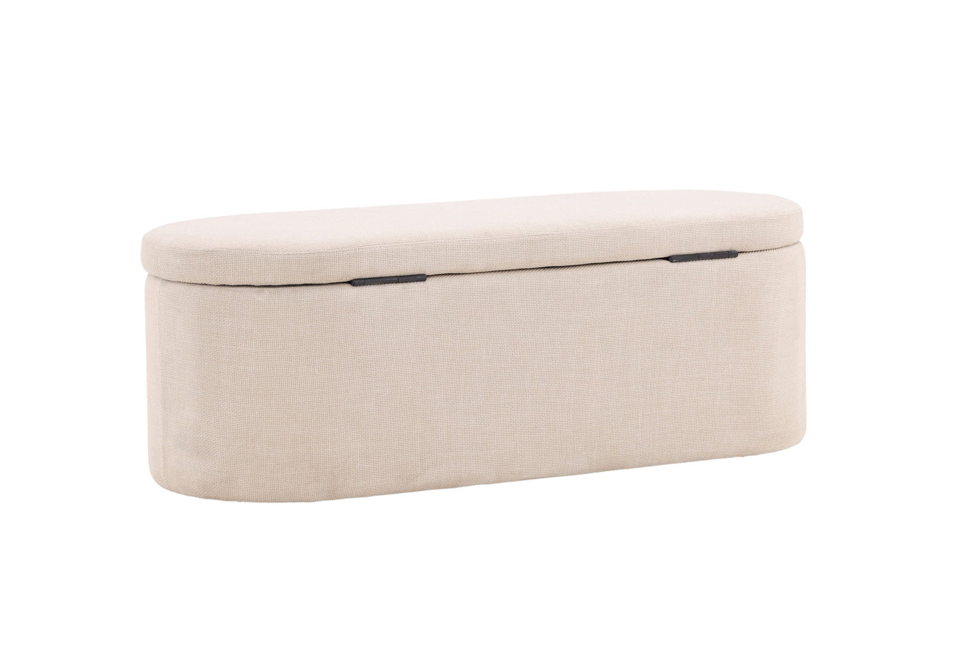 Venture Home Potenza Ottoman - Offwhite / Offwhite Fabric