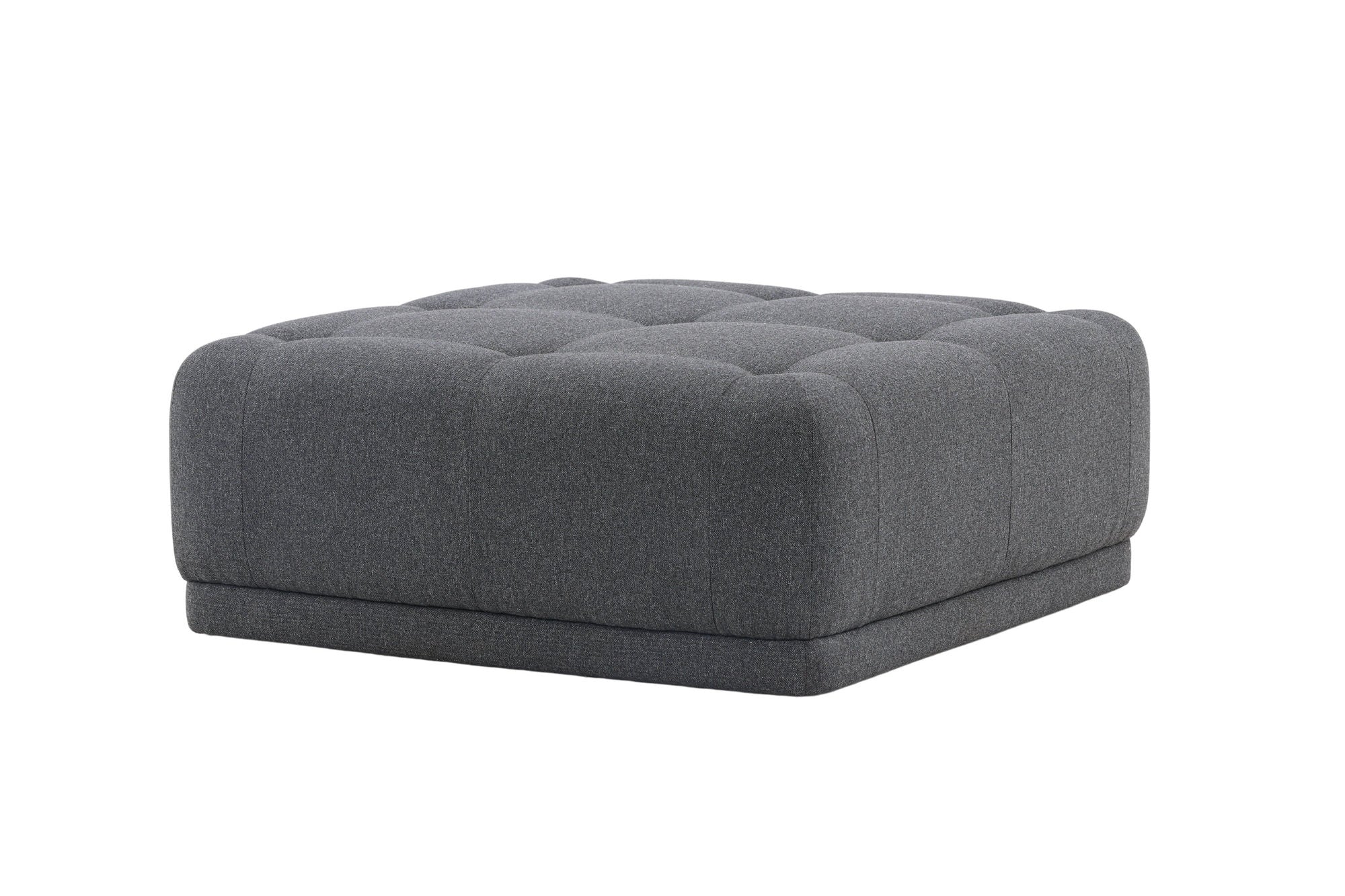 Venture Home Turin Pouf - Dark grey / Dark grey Fabric