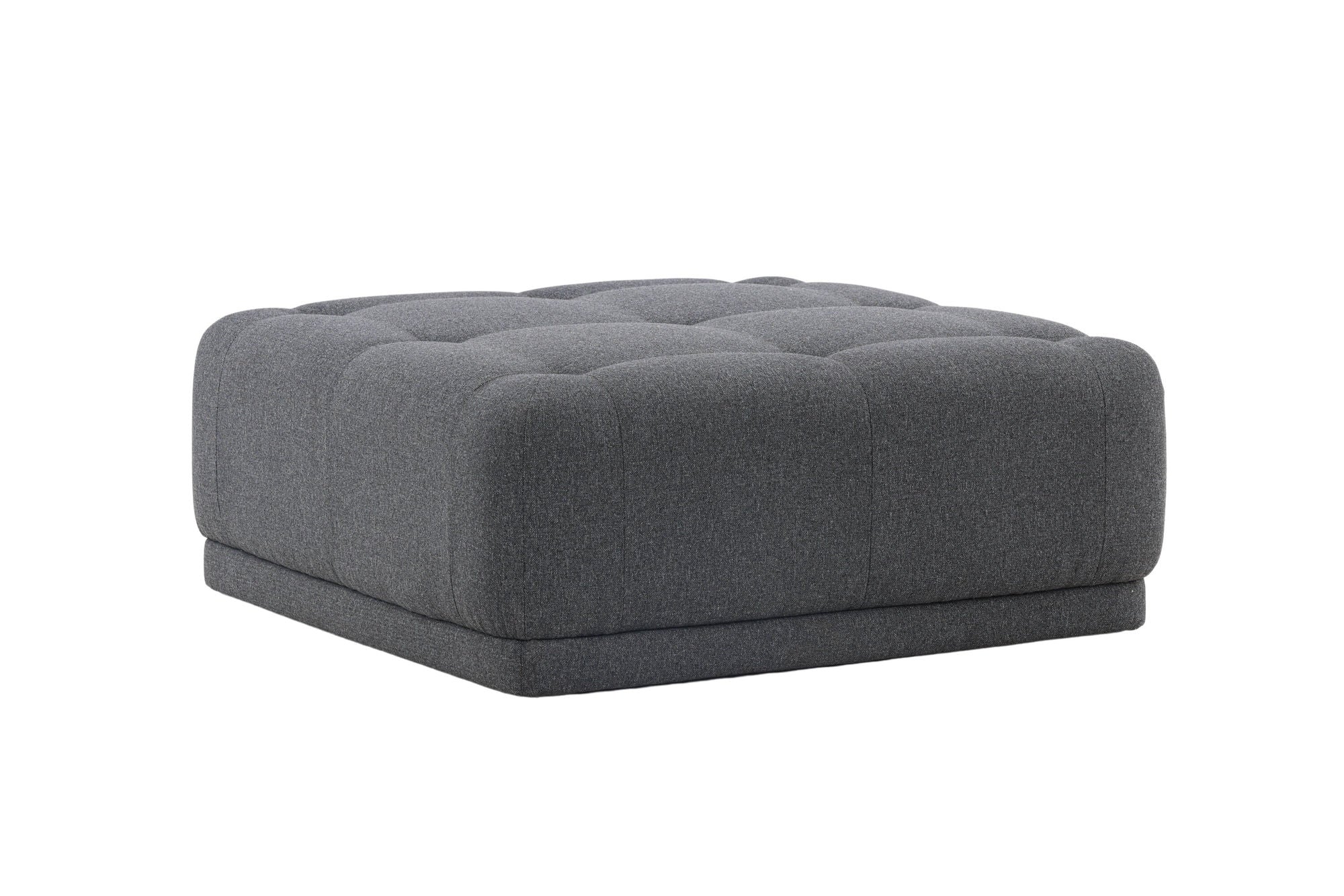 Venture Home Turin Pouf - Dark grey / Dark grey Fabric