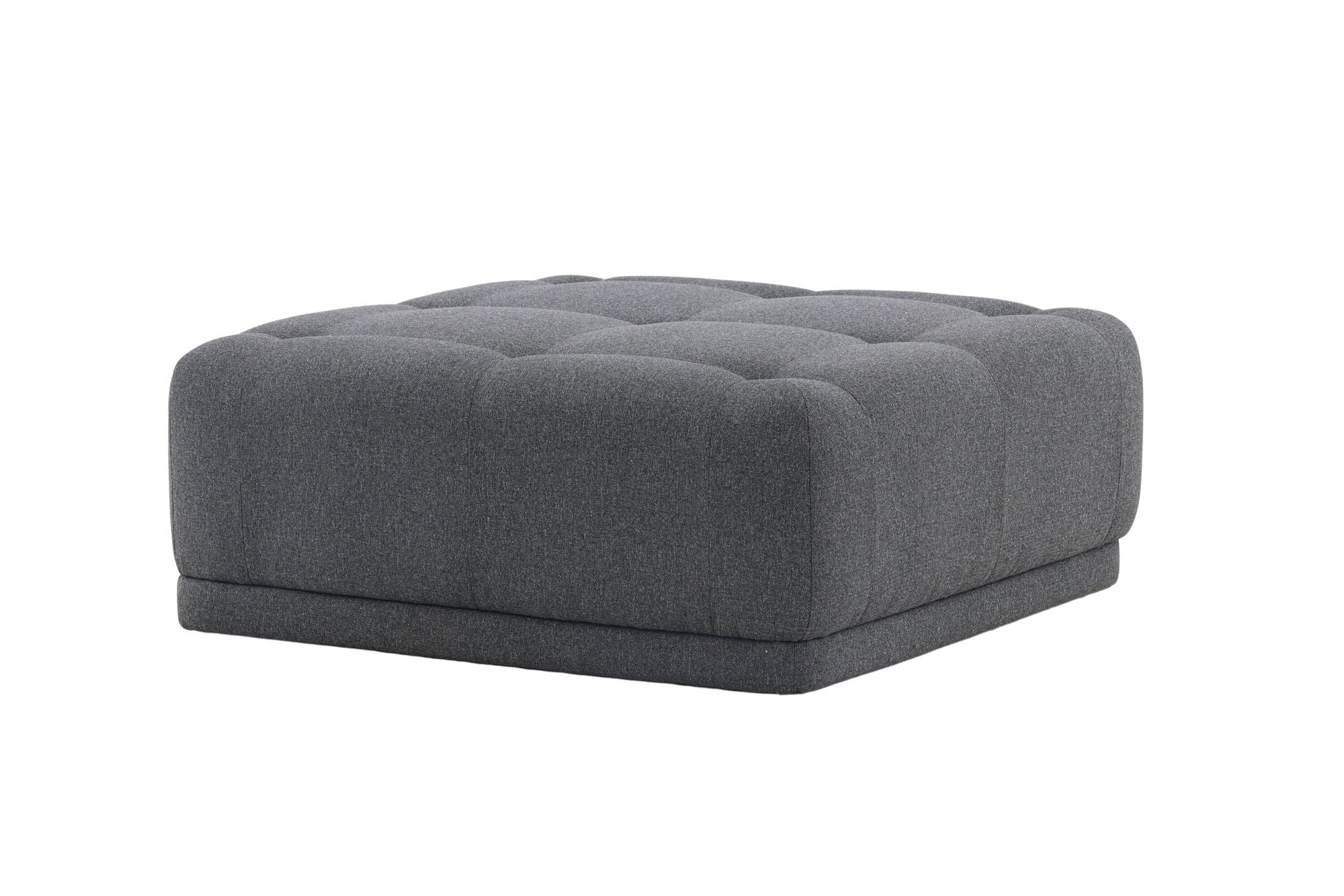 Venture Home Turin Pouf - Dark grey / Dark grey Fabric