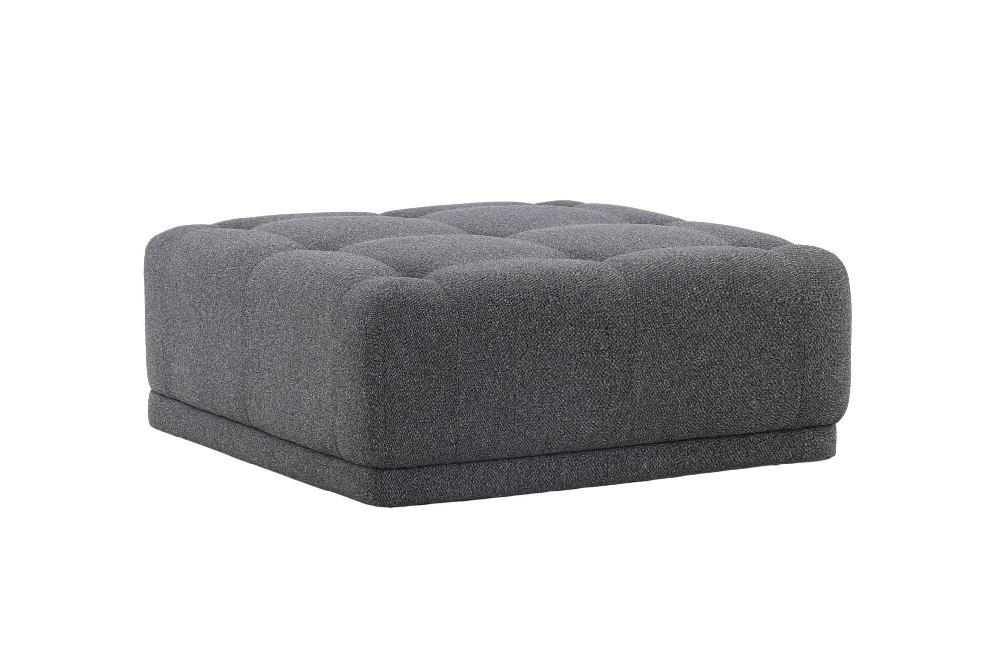 Venture Home Turin Pouf - Dark grey / Dark grey Fabric